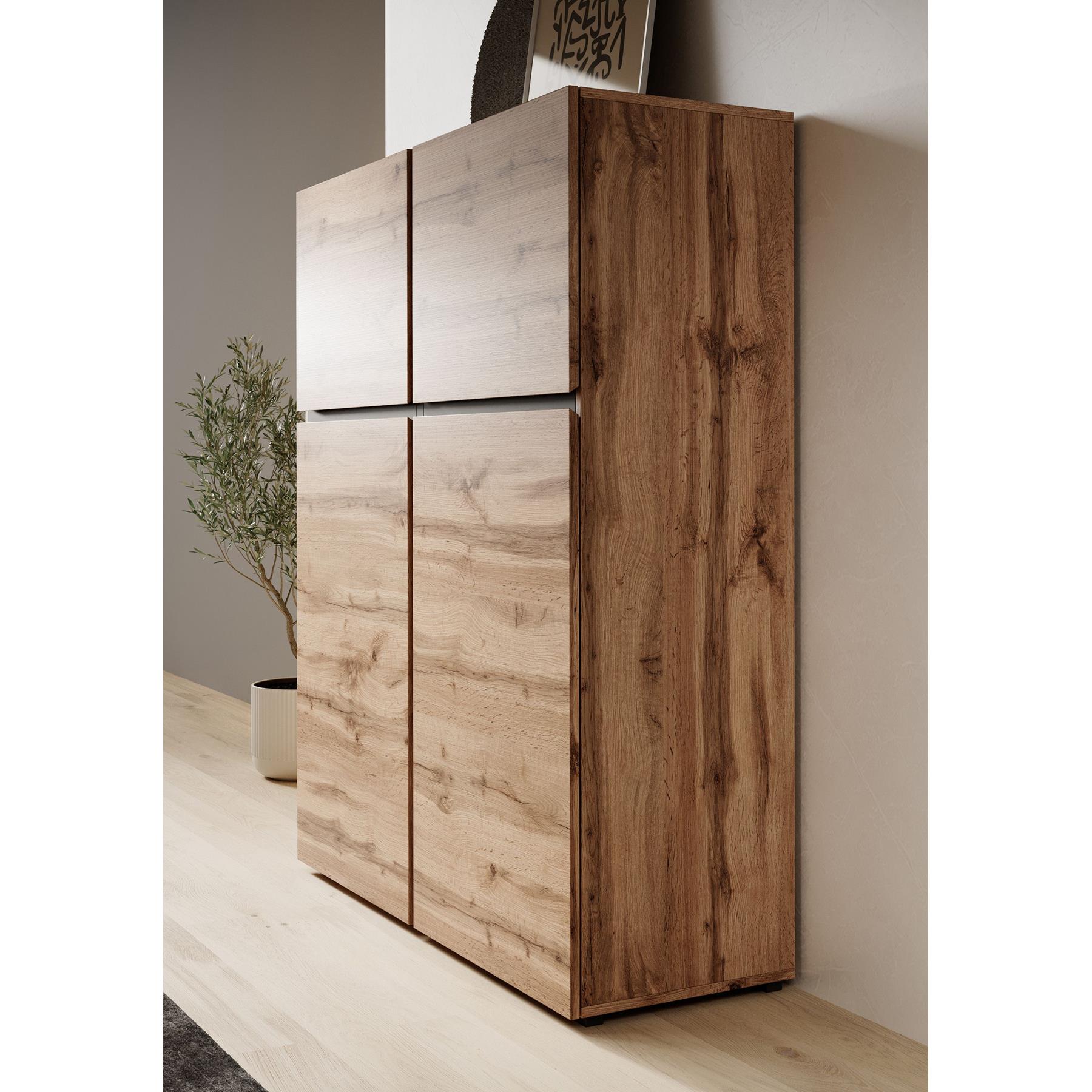 Meubella Dressoir Cainan - Eiken -  119 cm - Hoog