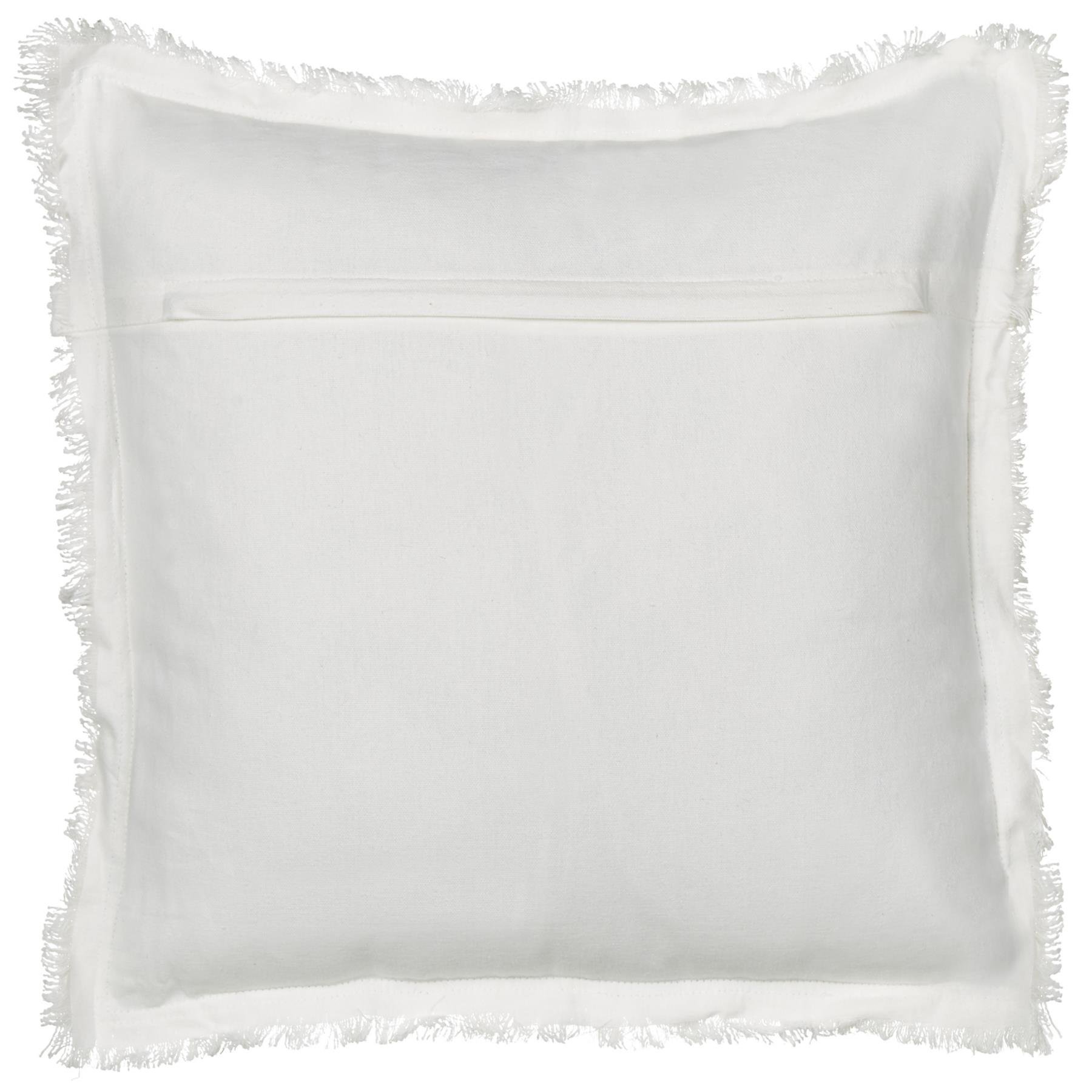 Beliani-LIVISTONA-Sierkussen set van 2-Wit|Grijs-45 x 45 cm-Katoen