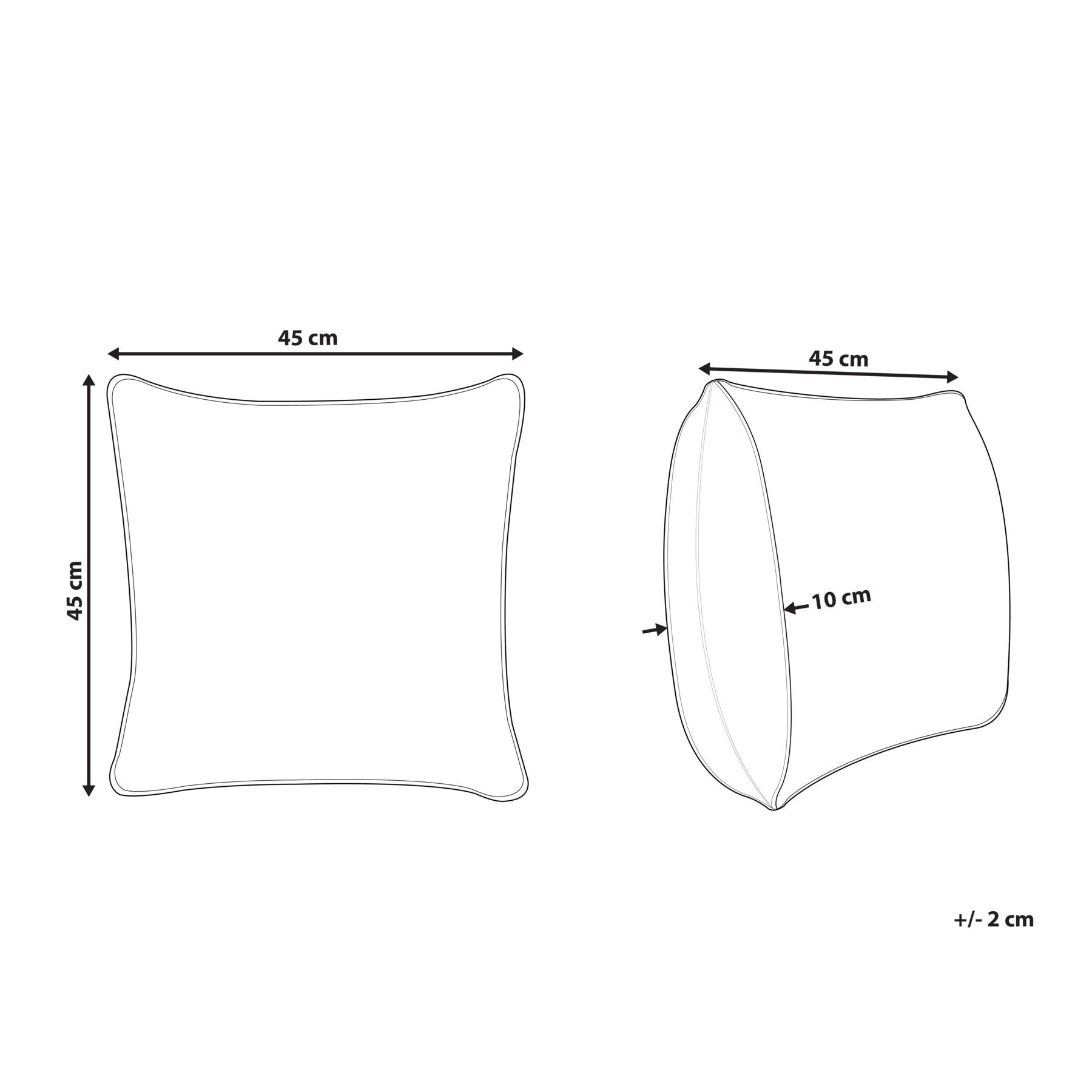 Beliani - PANDOREA - Sierkussen - Paars|Goud- 45 x 45 cm - Fluweel