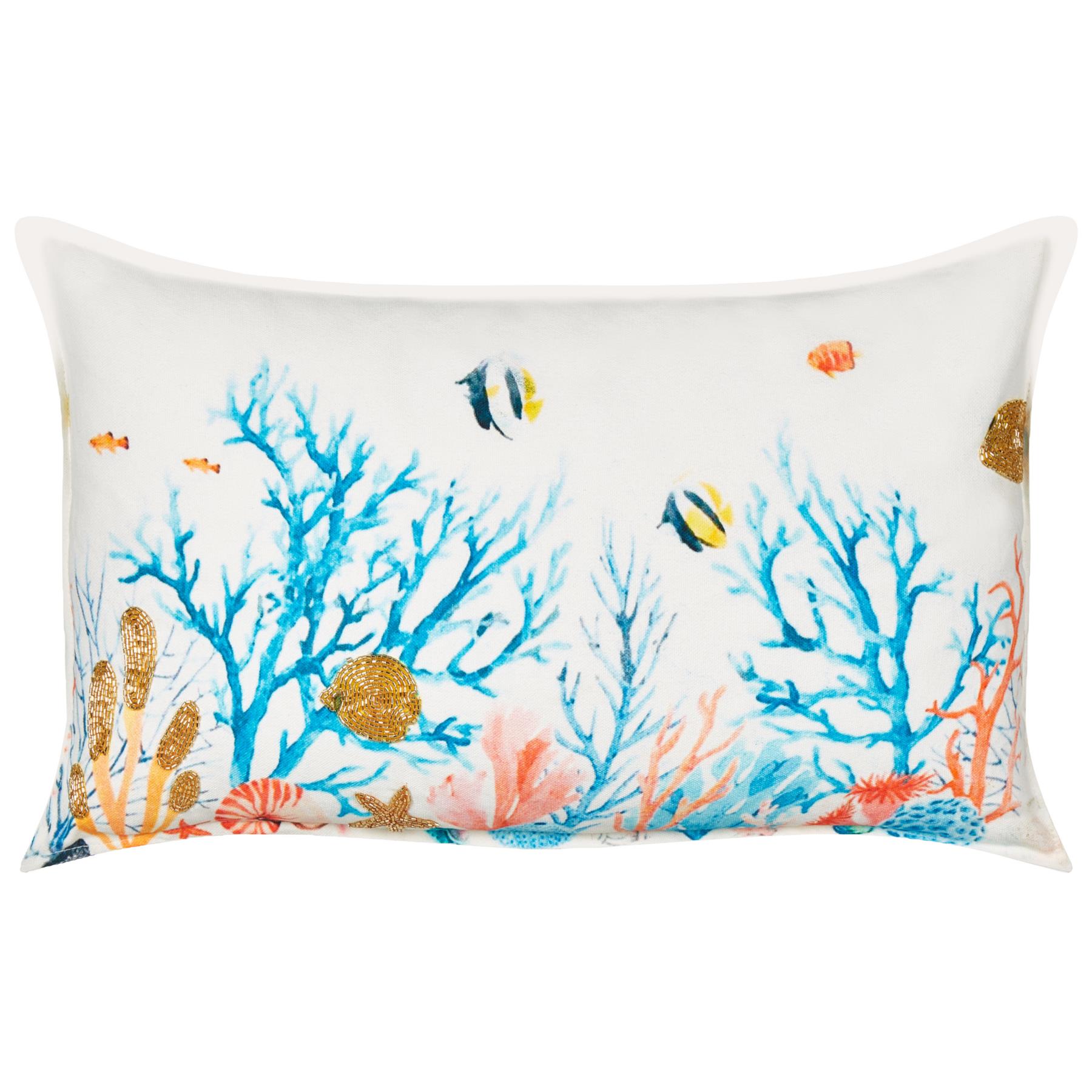 Beliani-EELGRASS-Sierkussen set van 2-Meerkleurig-30 x 50 cm-Katoen
