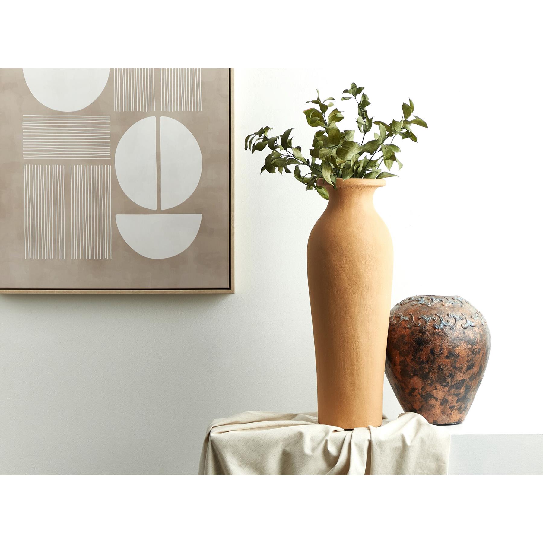 Beliani - MUAR - Decoratieve vaas - Oranje - Terracotta