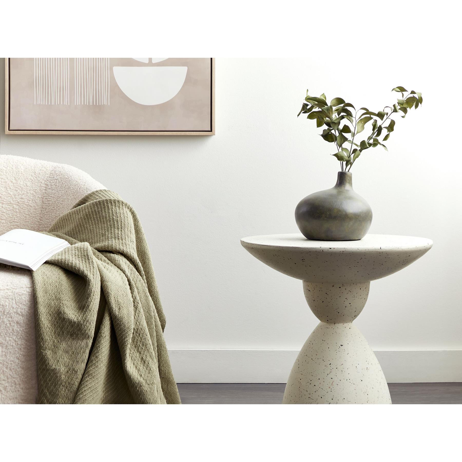 Beliani - KLANG - Decoratieve vaas - Grijs|Goud - Terracotta
