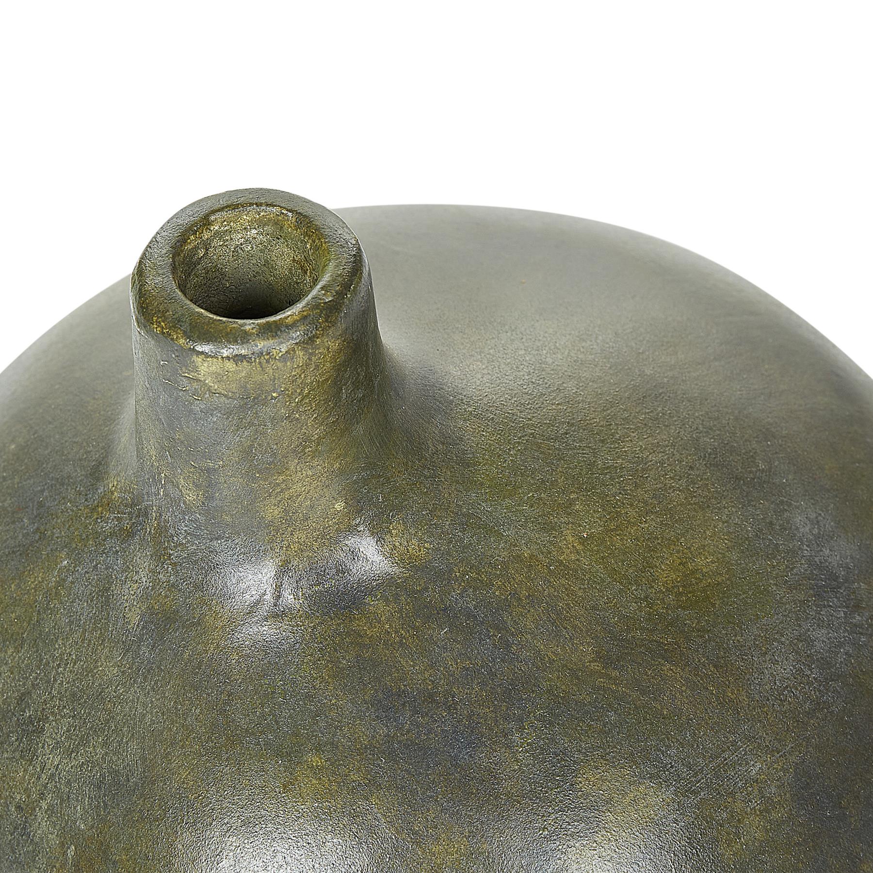 Beliani - KLANG - Decoratieve vaas - Grijs|Goud - Terracotta