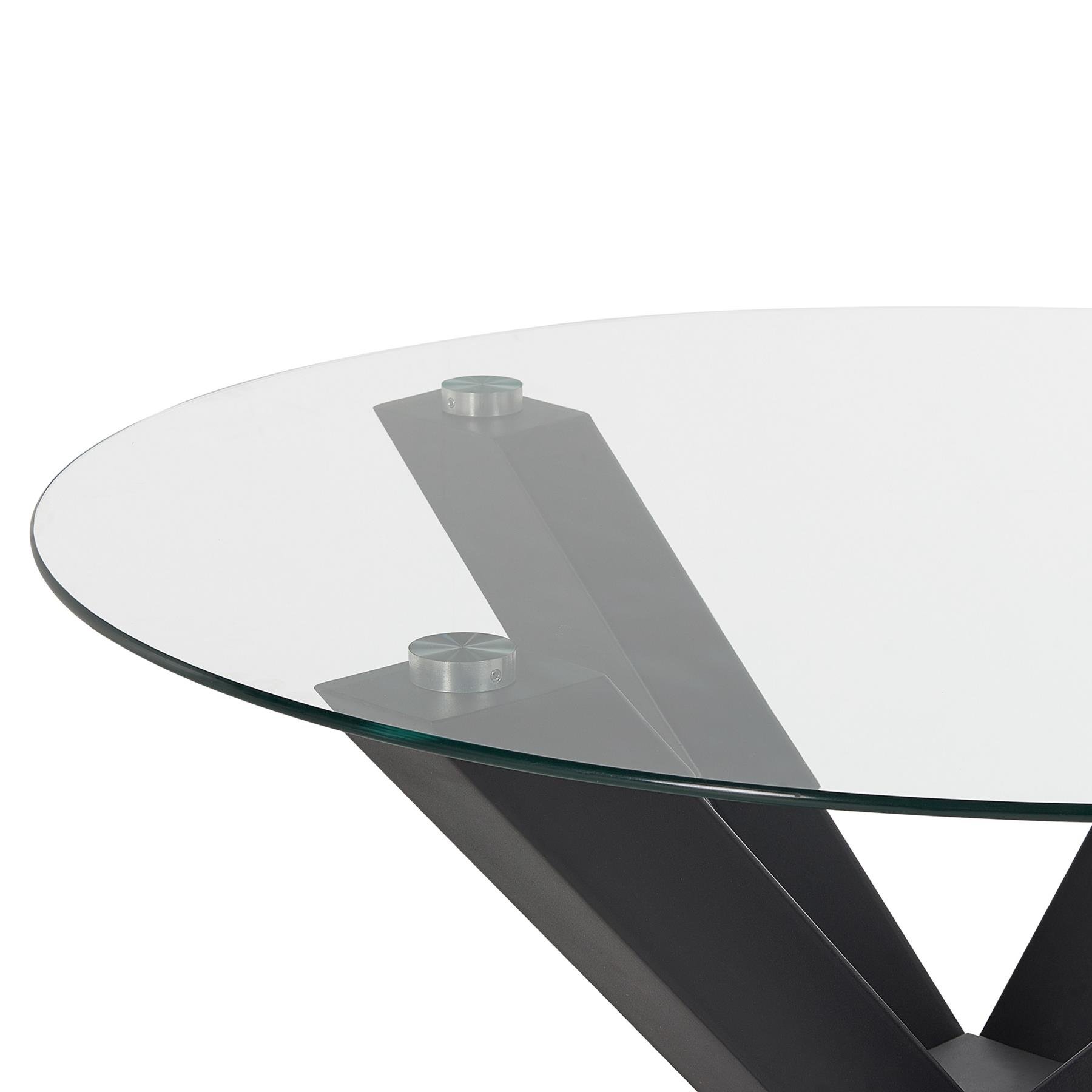 Beliani - OTIUM - Eettafel - Zwart - 100 x 100 cm - IJzer