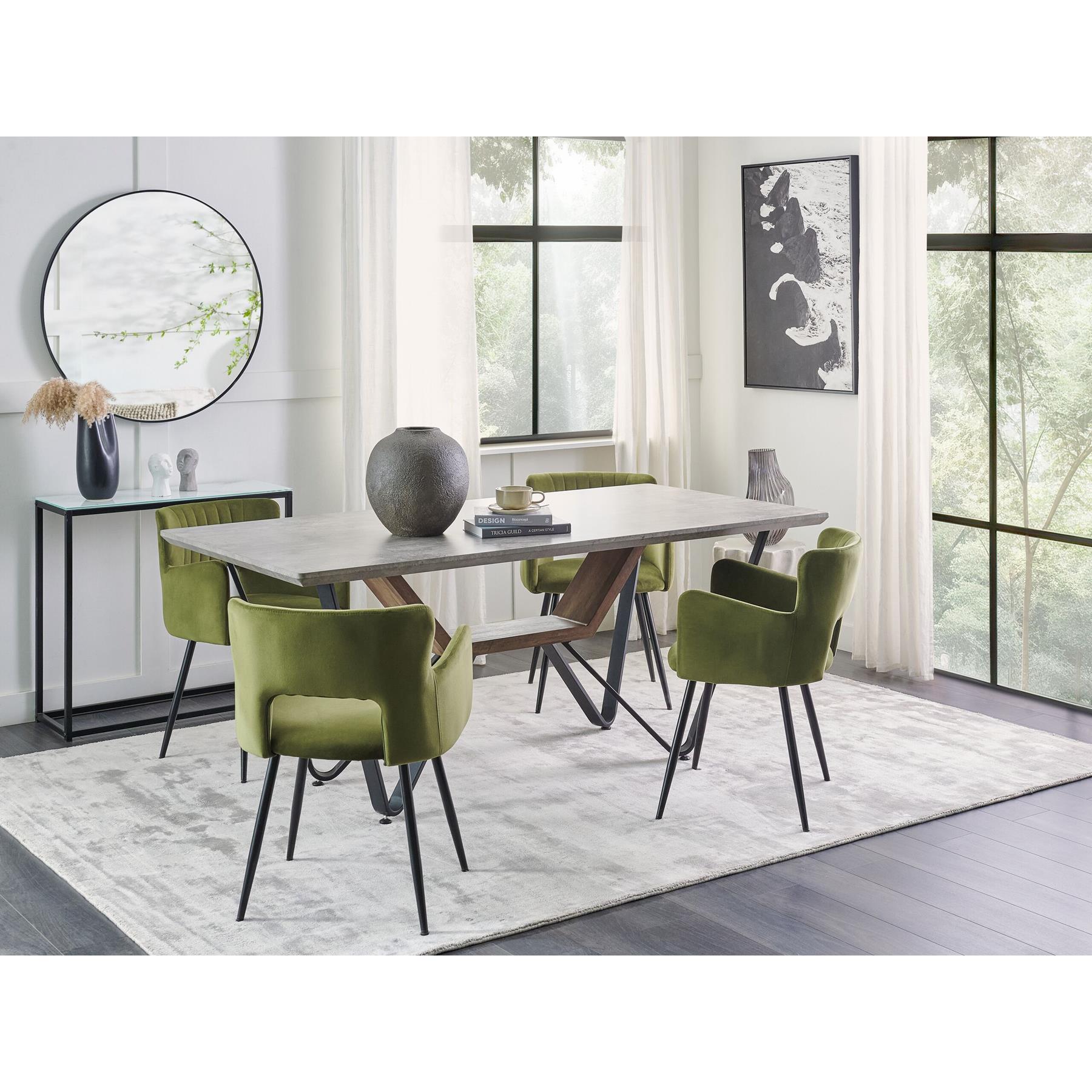 Beliani - BANDURA - Eettafel - Lichtgrijs - MDF