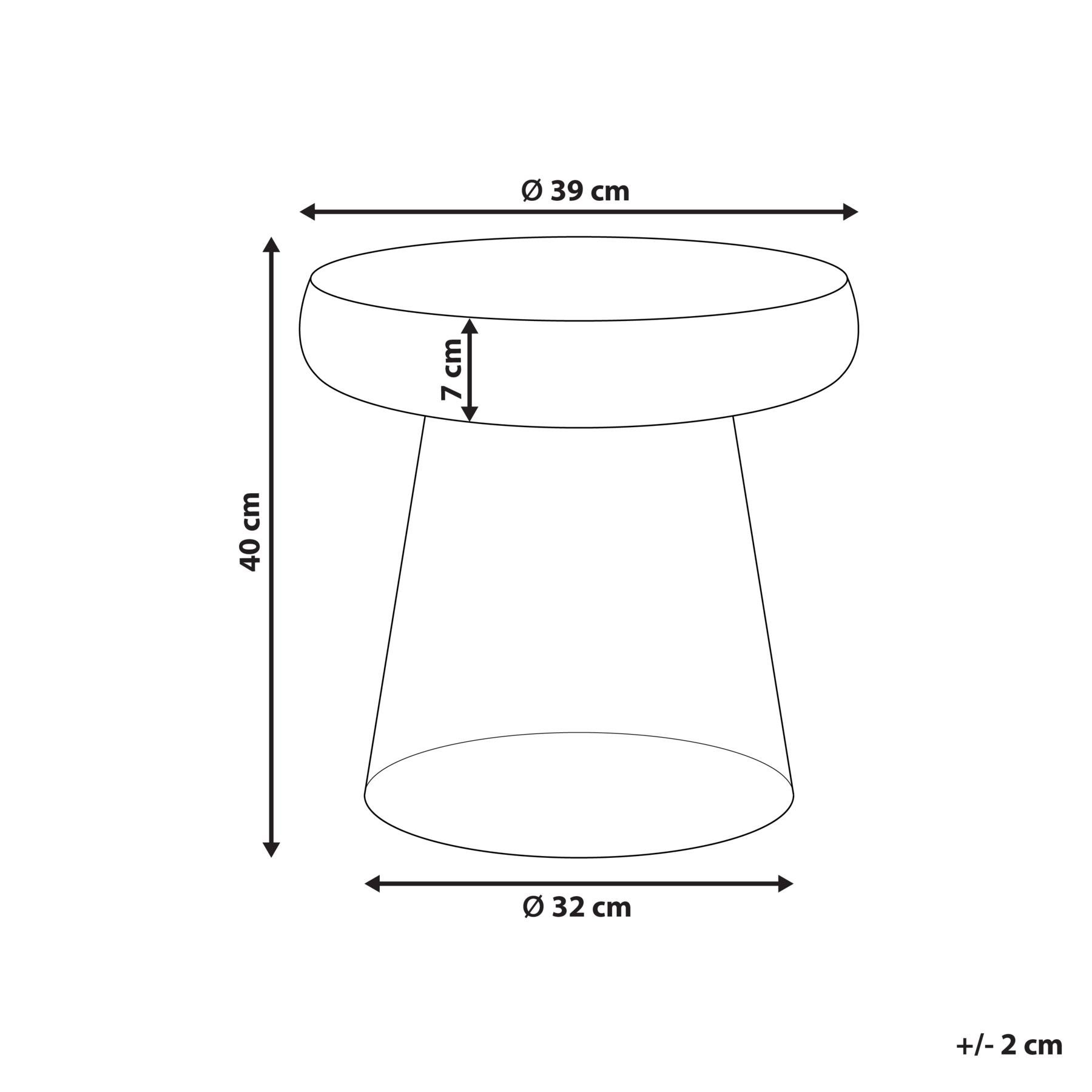 Beliani - CALDERA - Bijzettafel - Transparant - Glas