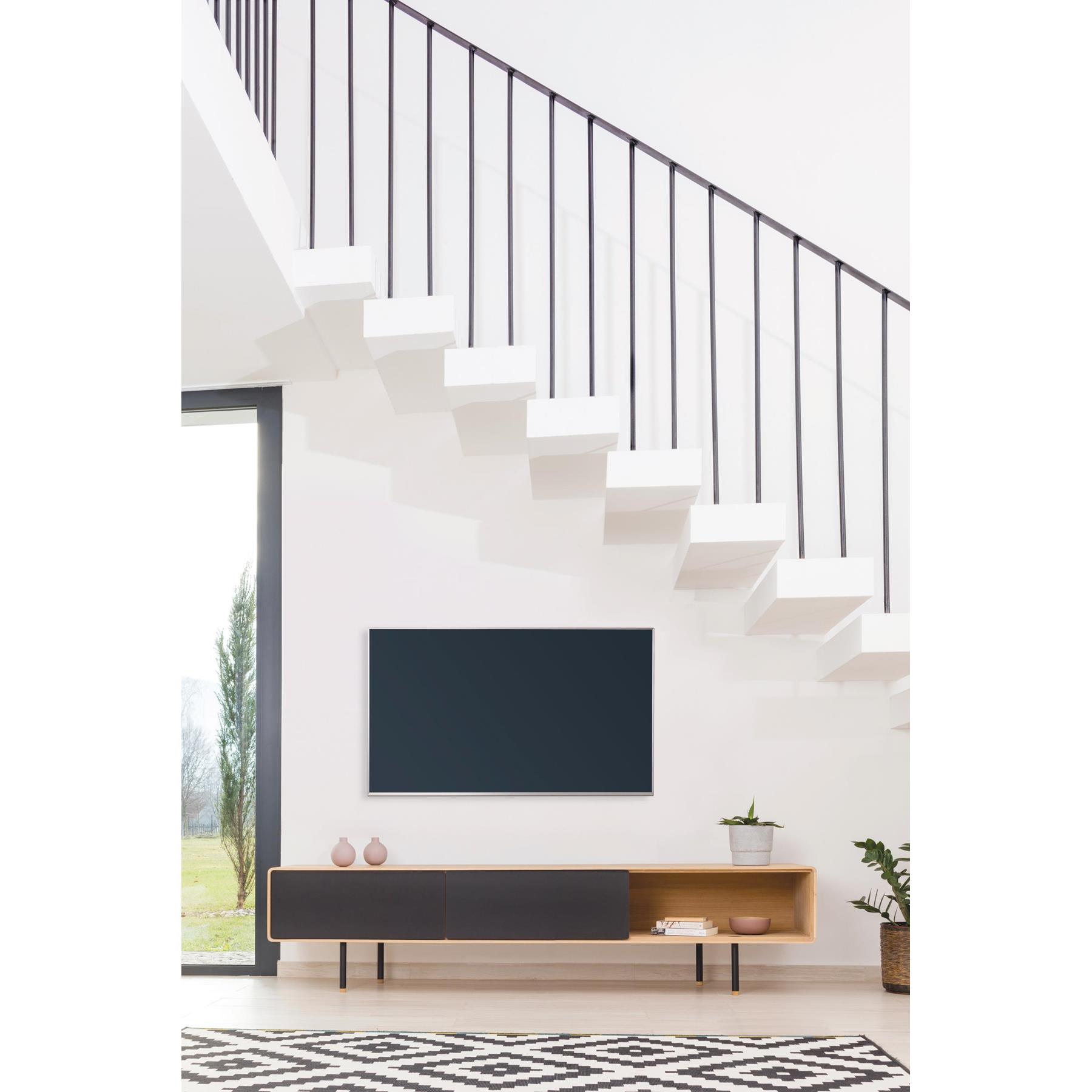 Gazzda Fina dressoir tv-meubel 200x45 natural|zwart