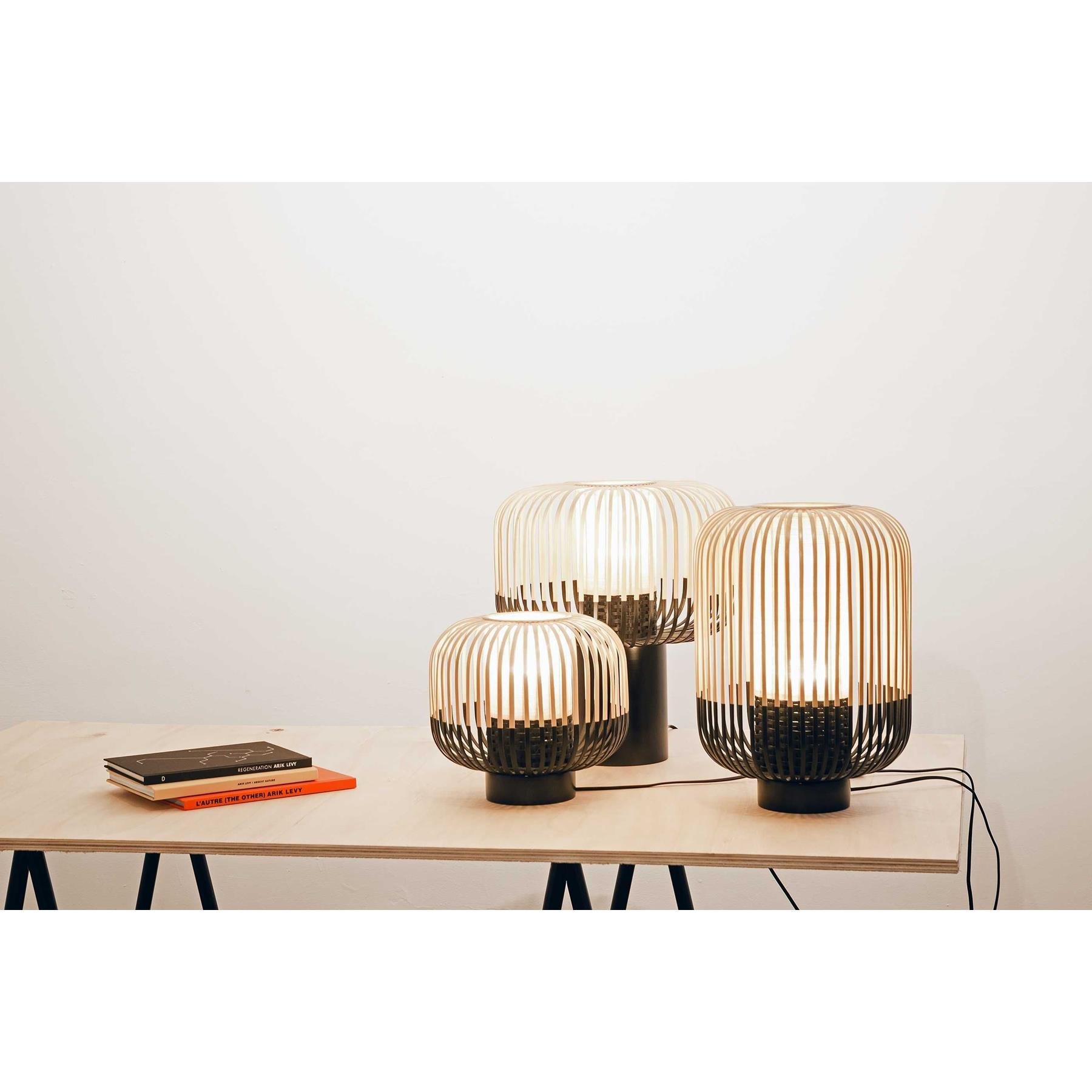 Forestier Bamboo Light tafellamp small zwart