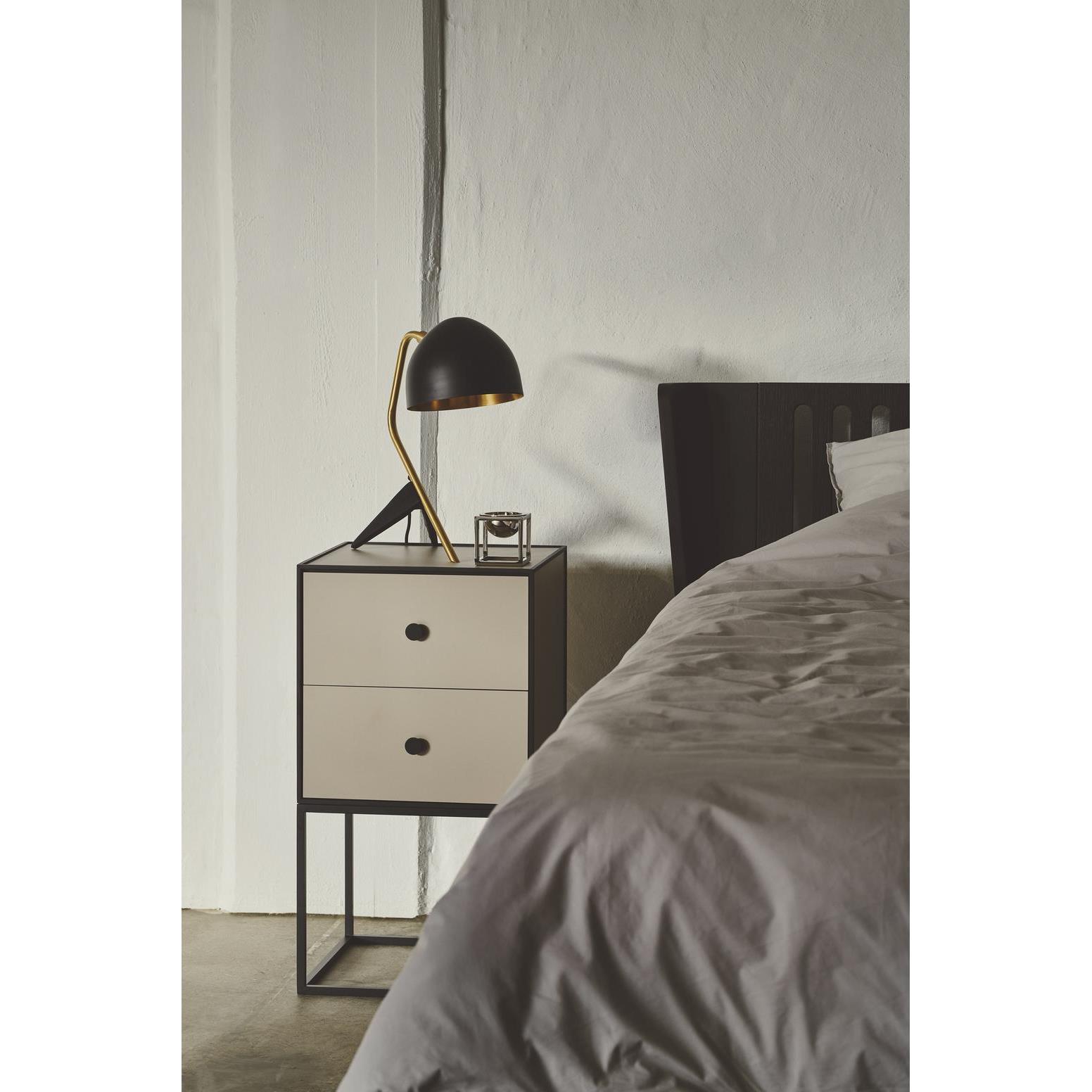 Audo Copenhagen Frame 35 nachtkastje met 1 lade gerookt eiken