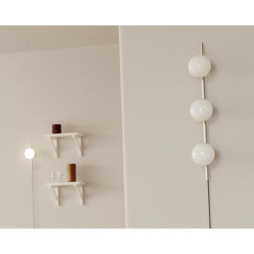 Frama Ovoid Triple wandlamp staal