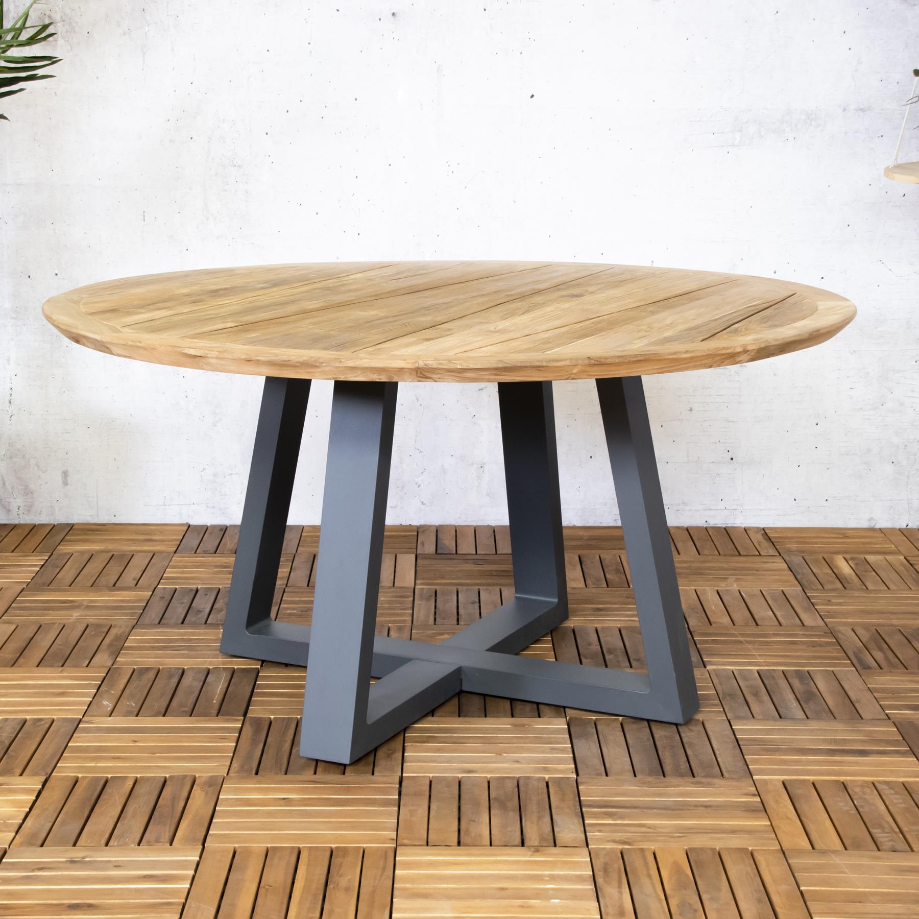 SenS-Line Dallas Tuintafel Ø150 cm - Teakhout 