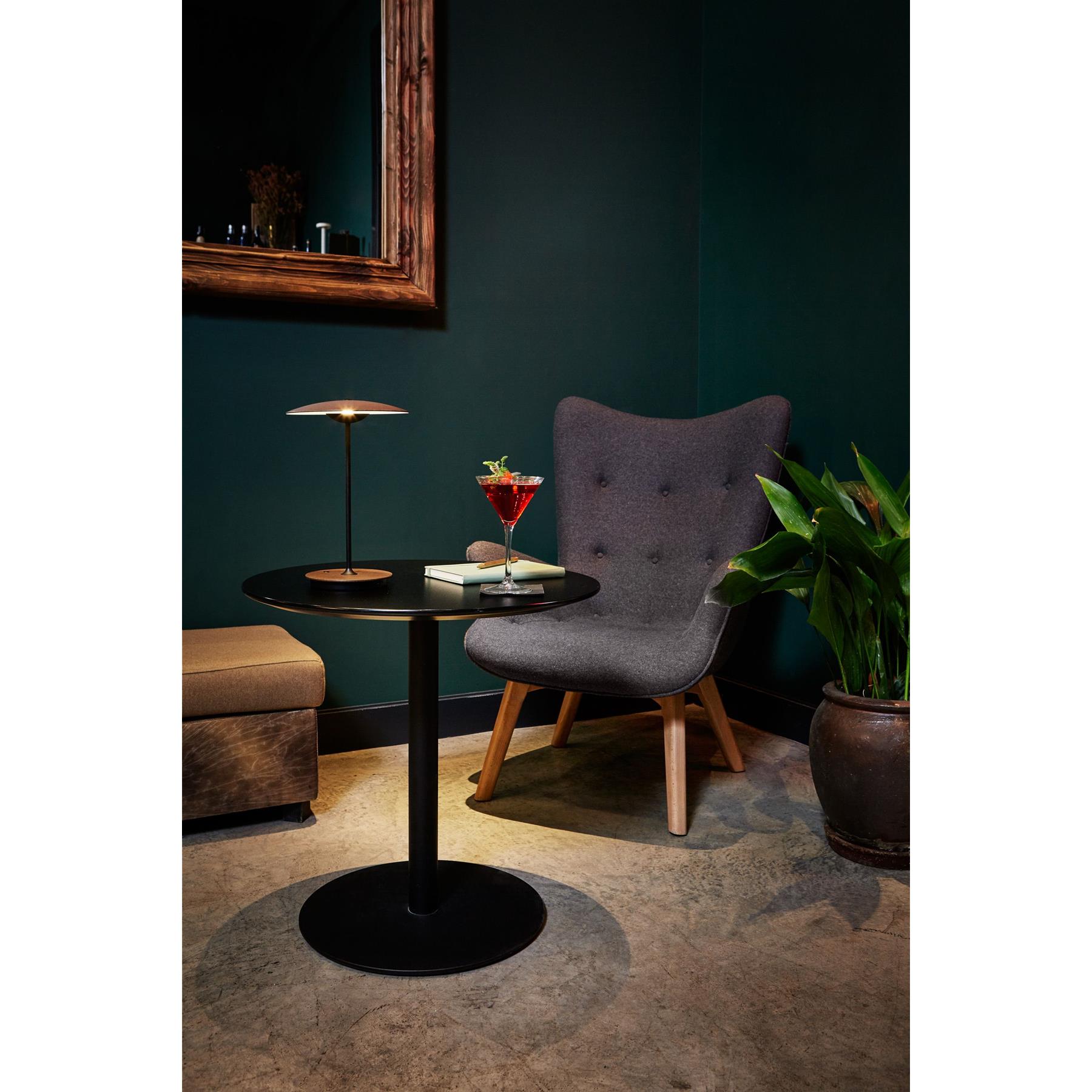 Marset Ginger 20 M tafellamp LED oplaadbaar wengé|wit