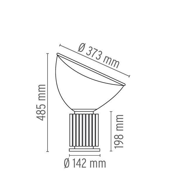 Flos Taccia Small tafellamp LED zwart
