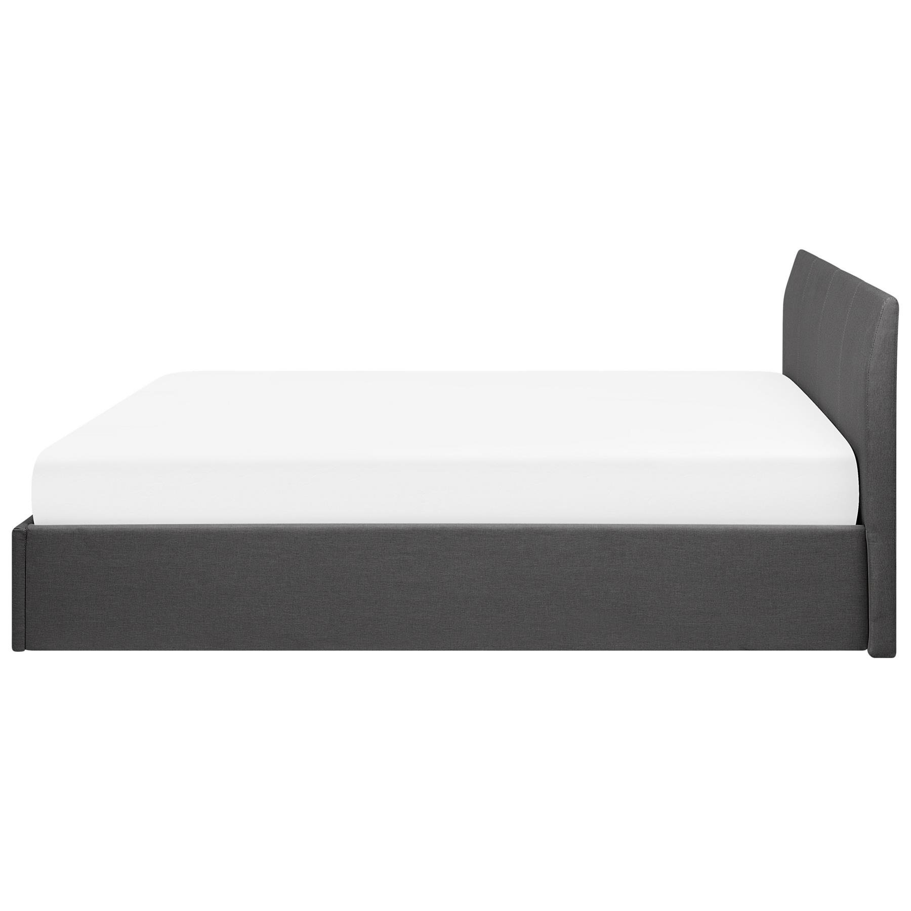 Beliani - ORBEY - Tweepersoonsbed - Grijs - 180 x 200 cm - Polyester