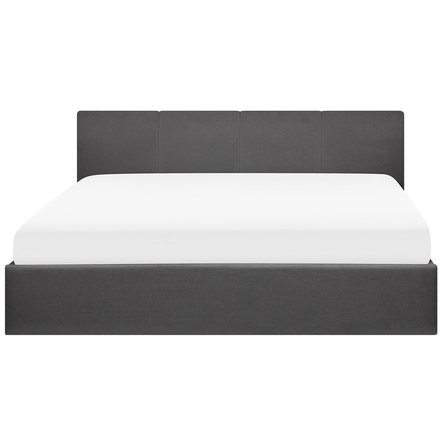Beliani - ORBEY - Tweepersoonsbed - Grijs - 180 x 200 cm - Polyester