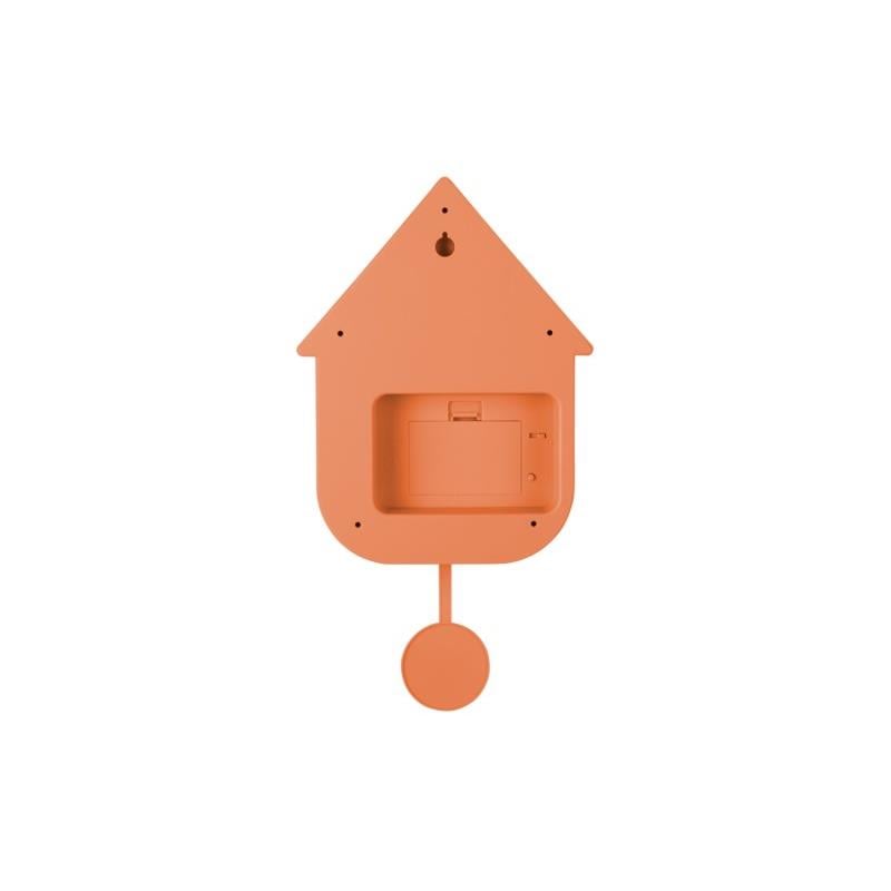Karlsson - Wandklok Modern Cuckoo - Oranje - 21,5x8,5x41cm