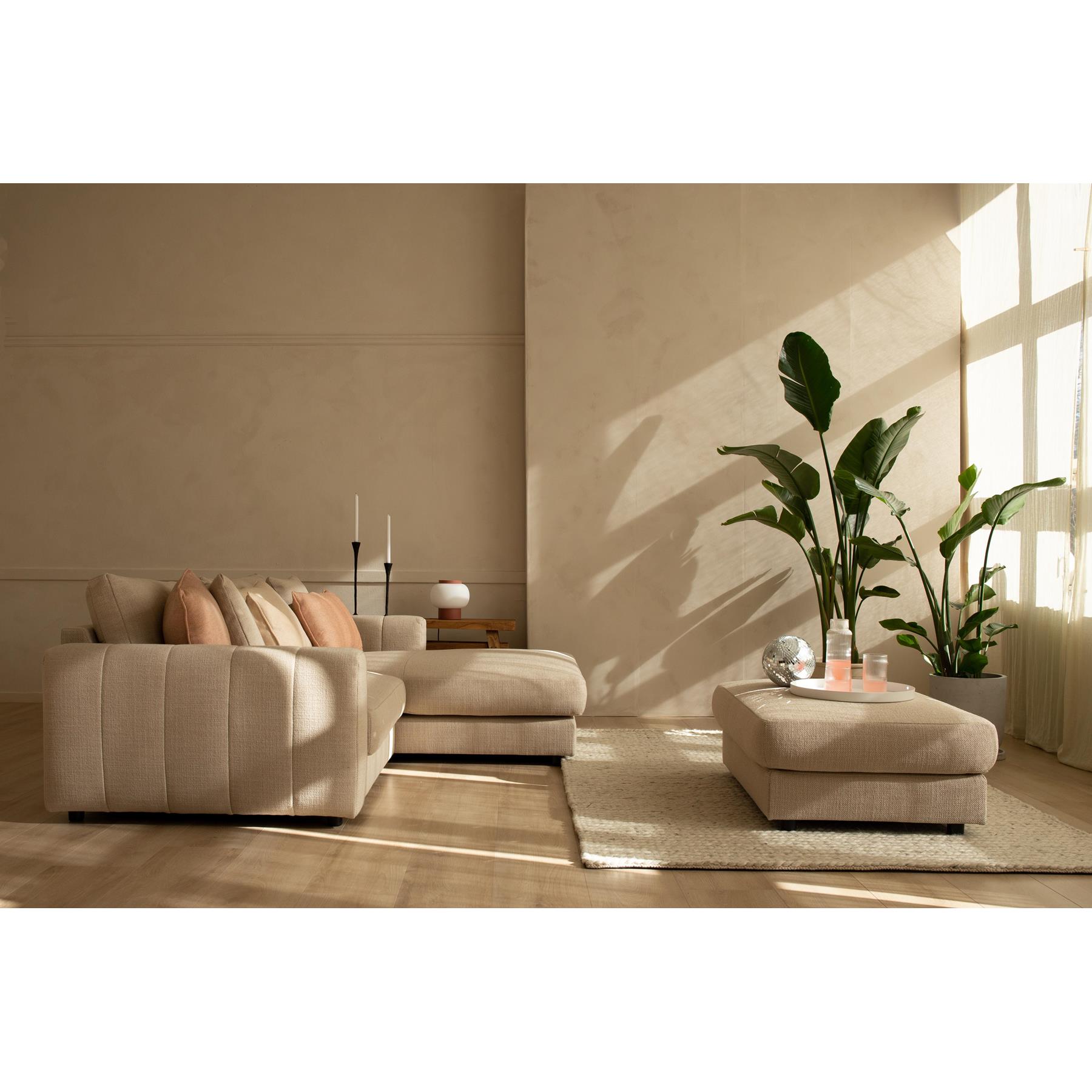 Nuuck Bente Chaise longue rechts simply beige