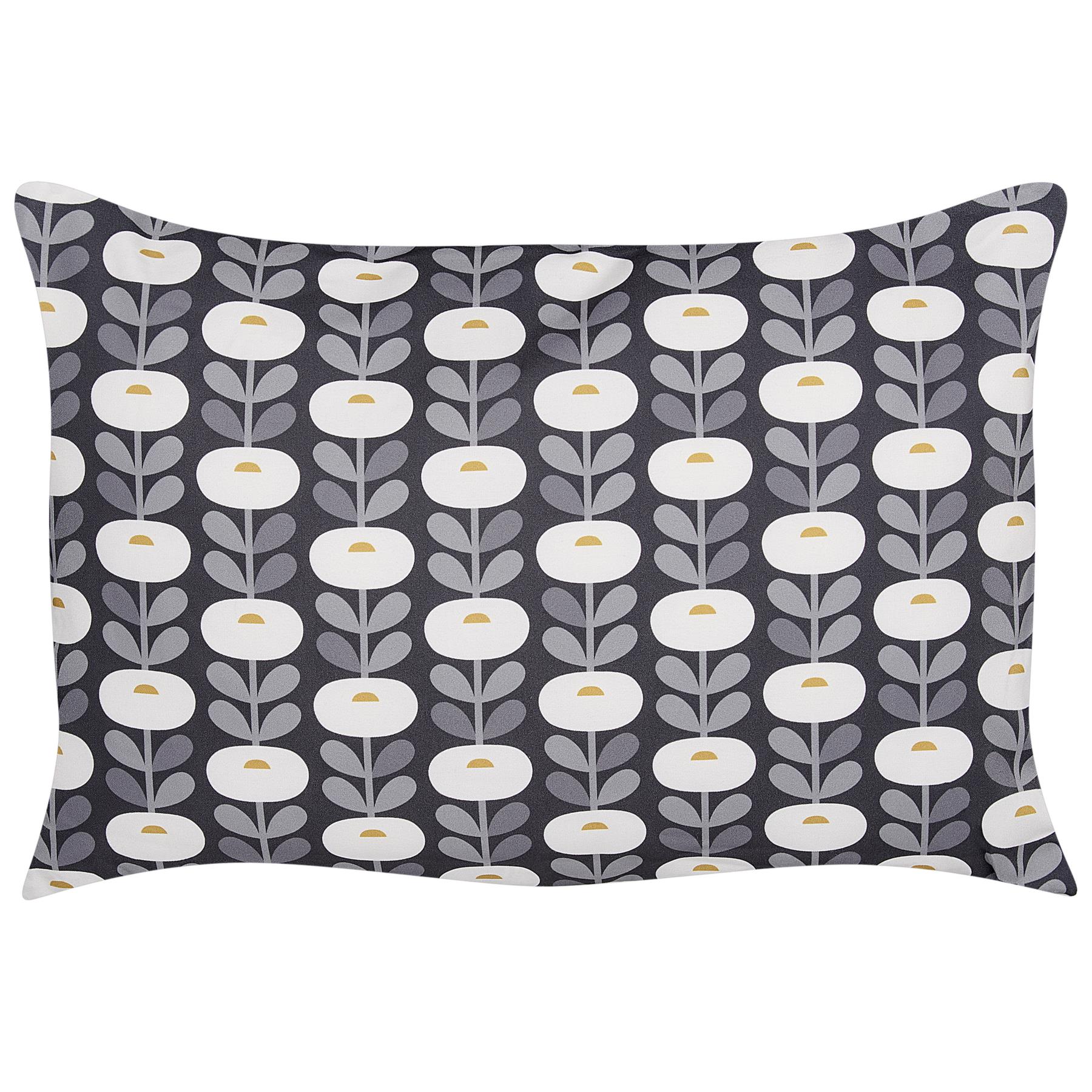 Beliani-VALSORDA-Tuinkussen set van 2-Grijs-40 x 60 cm-Polyester