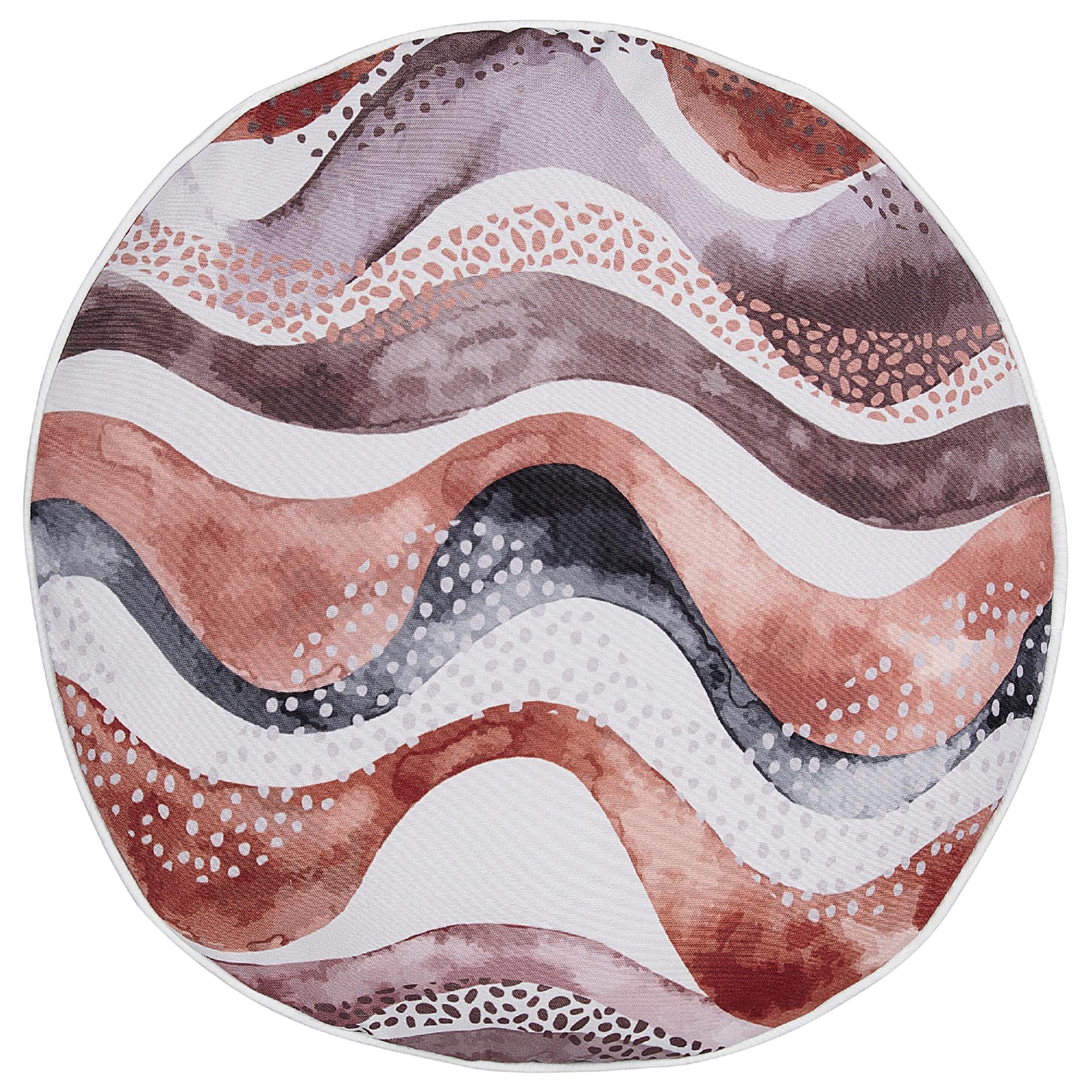 Beliani - SEBORGA - Tuinkussen set van 2 - Bruin - ⌀ 40 cm - Polyester