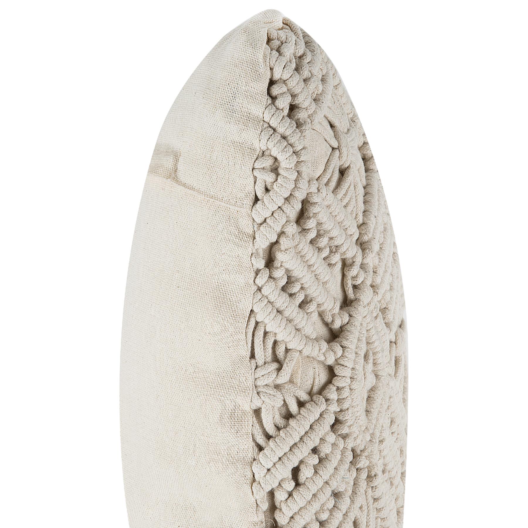 Beliani - ESENKOY - Sierkussen set van 2 - Beige - 50 x 50 cm - Katoen