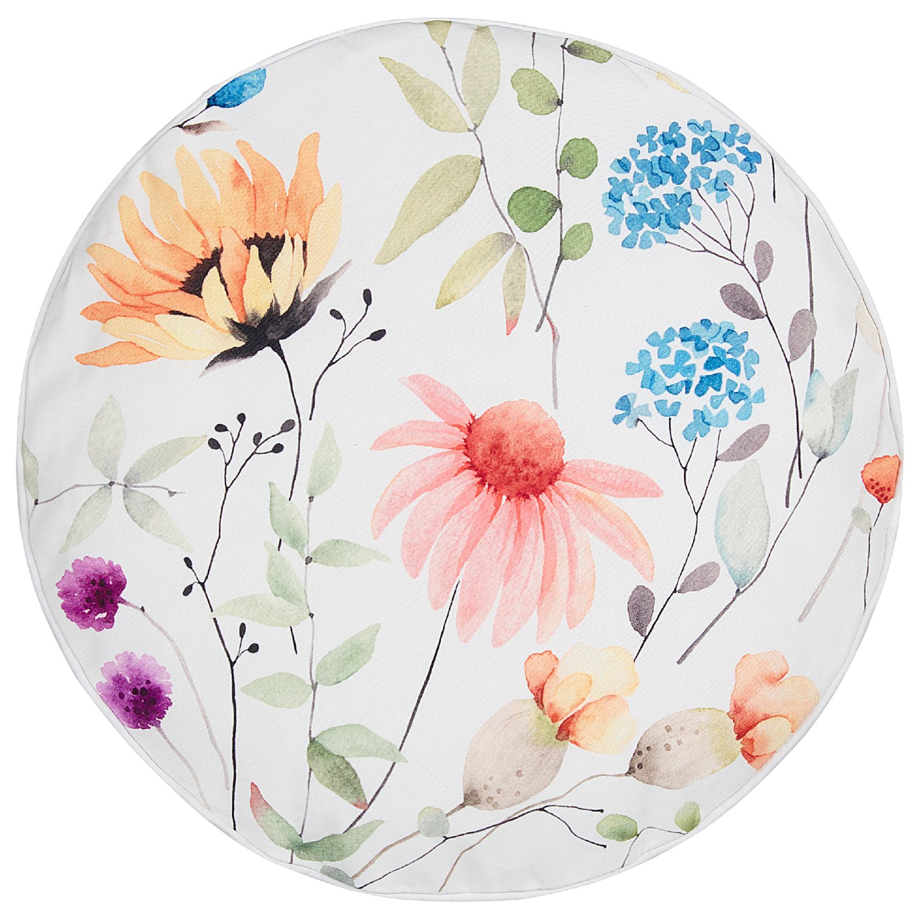Beliani-MONESI-Tuinkussen set van 2-Meerkleurig-⌀ 40 cm-Polyester