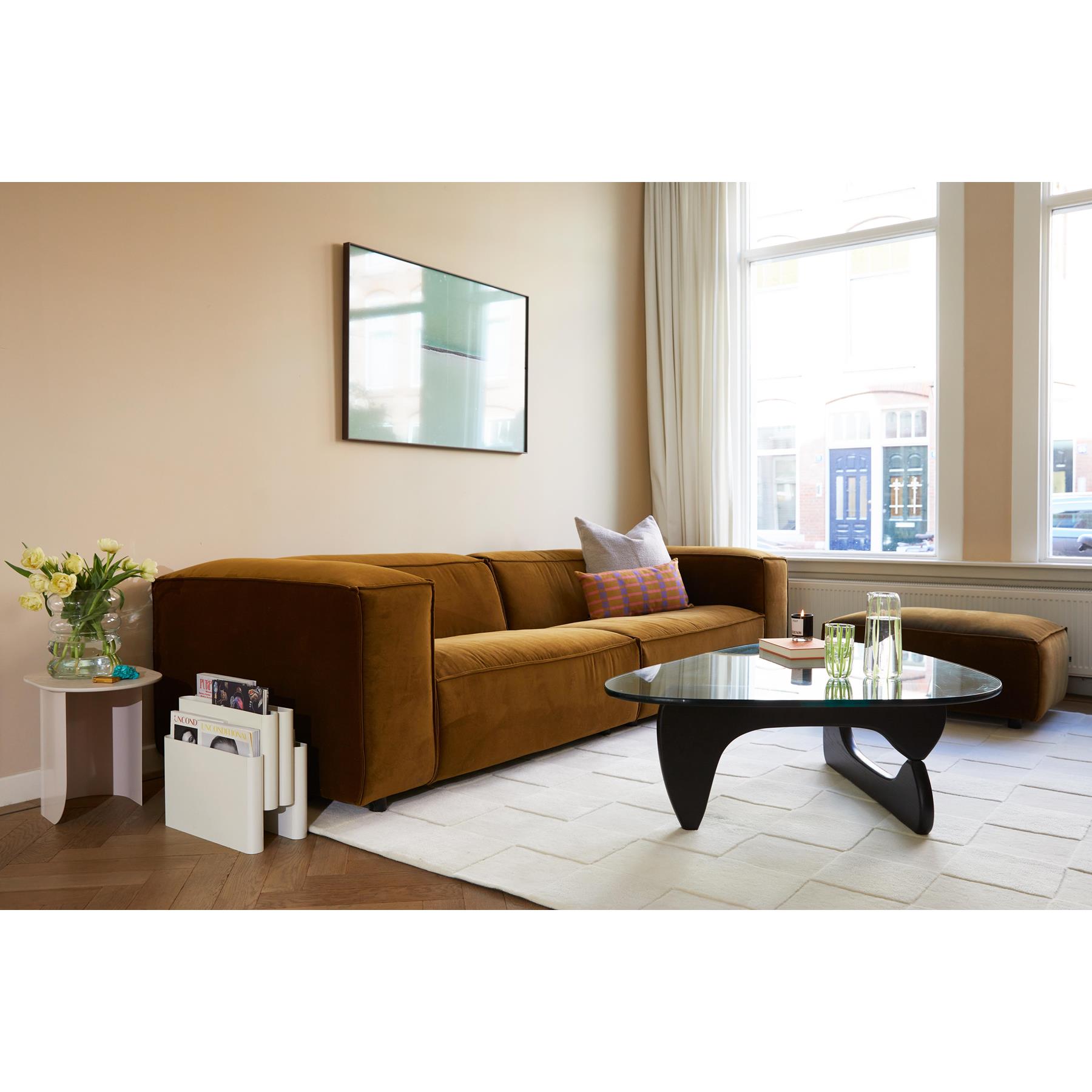 FÉST Checks vloerkleed 207x299 beige