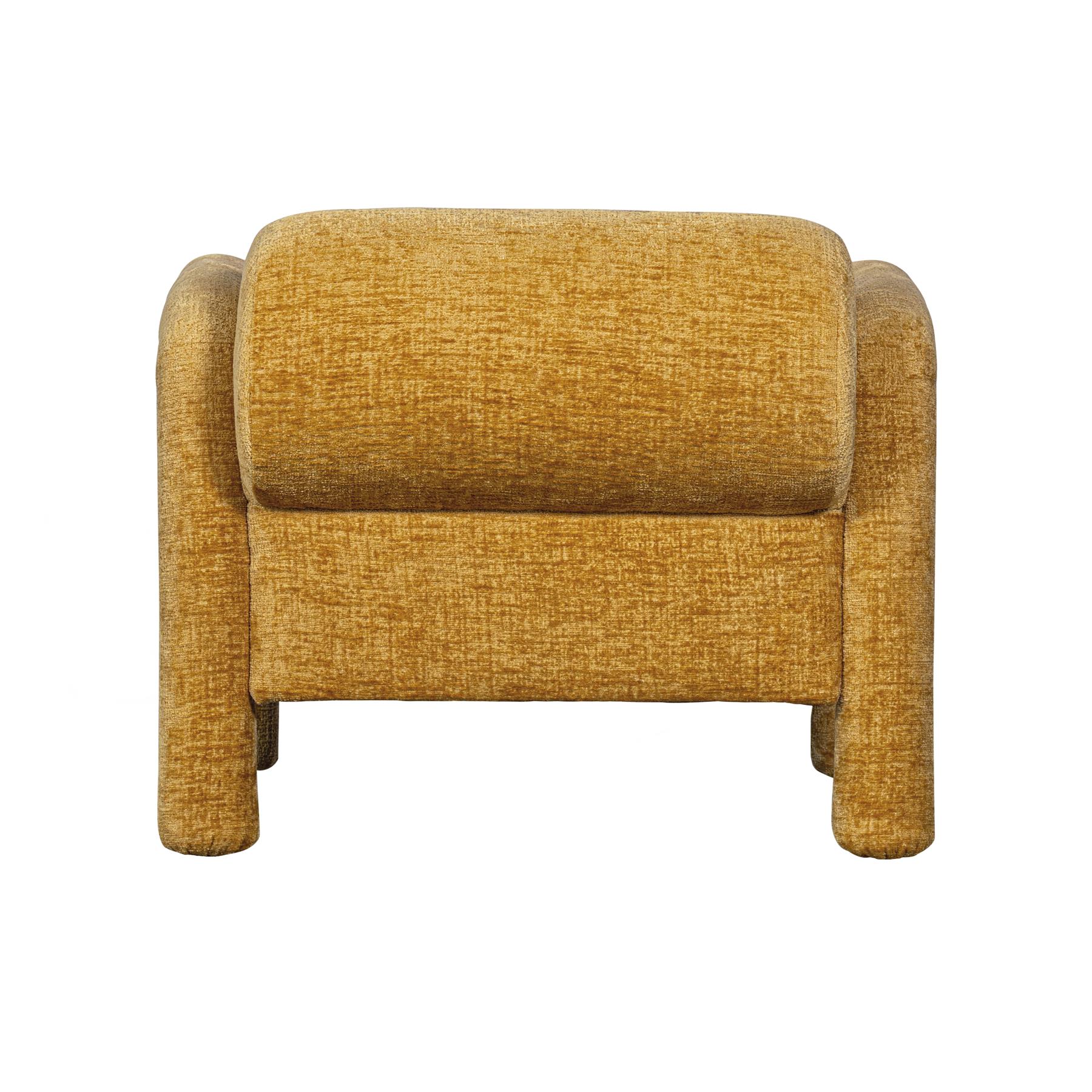 WOOOD Lenny Fauteuil - Polyester  - Goud|Geel - 65x76x82