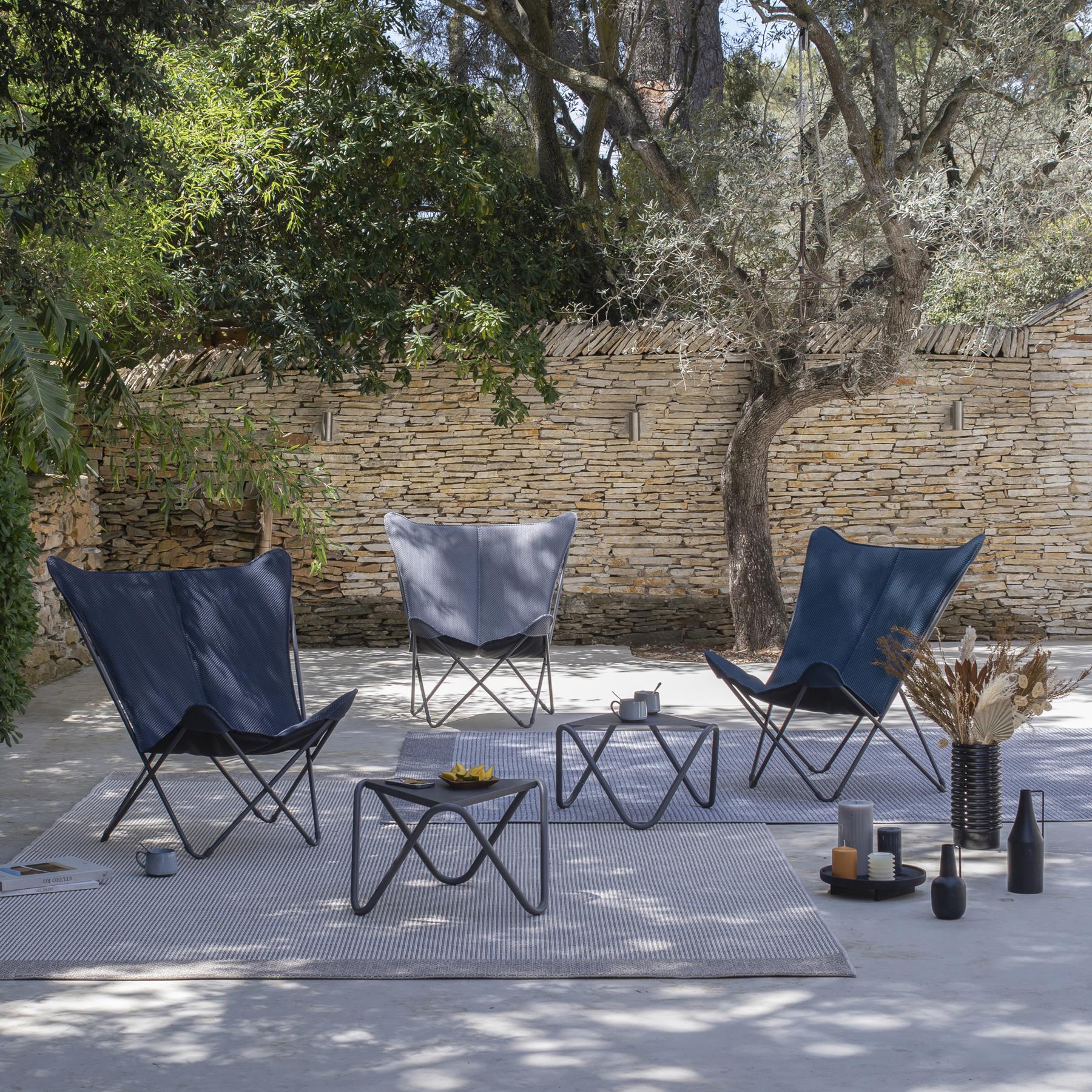 Lafuma Maxi Pop Up XL Loungestoel - Inktblauw