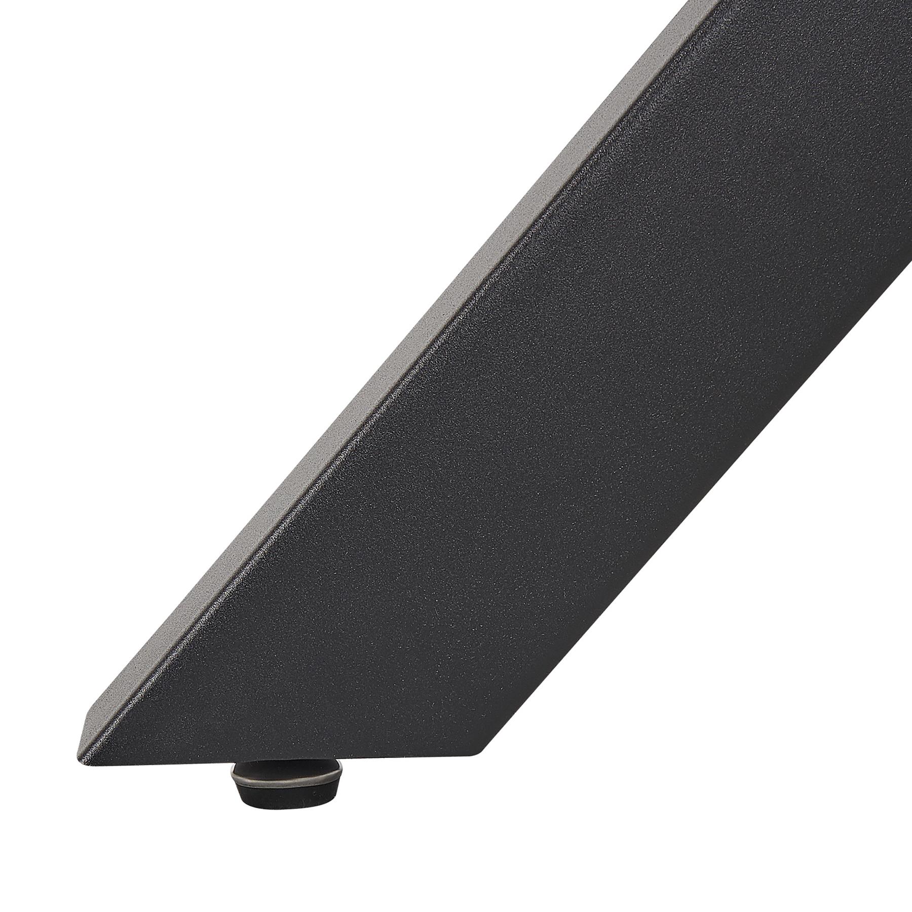 Beliani - OTIUM - Eettafel - Zwart - 100 x 100 cm - IJzer