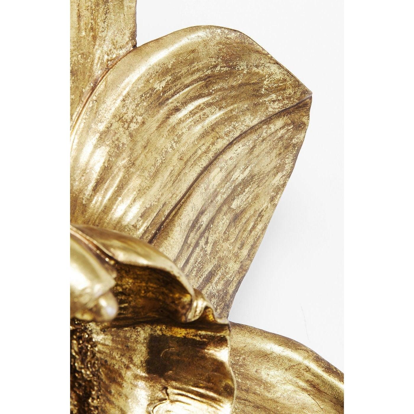 Wanddecoratie Orchid Goud 44cm
