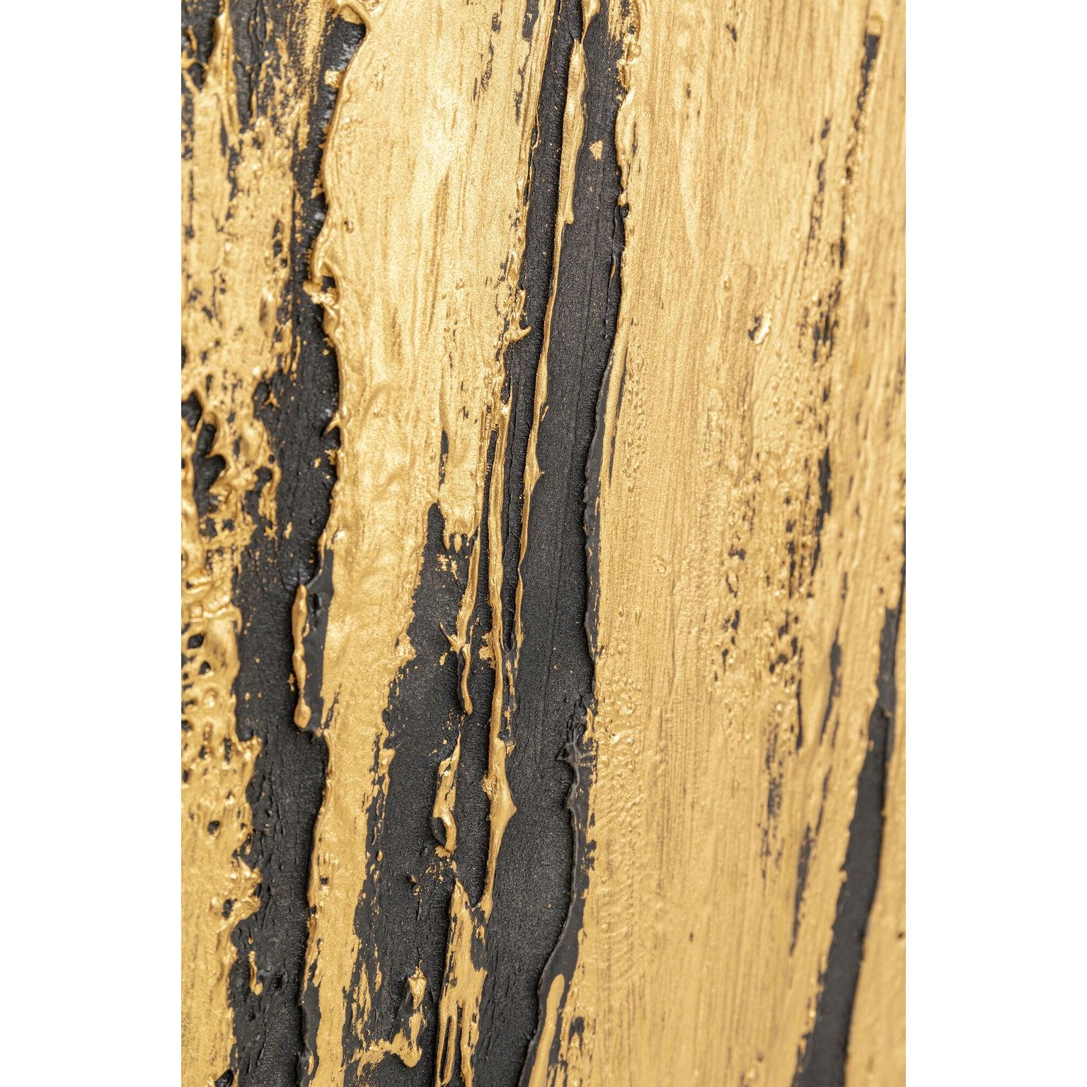 Kare Schilderij Abstract Black 80x120cm