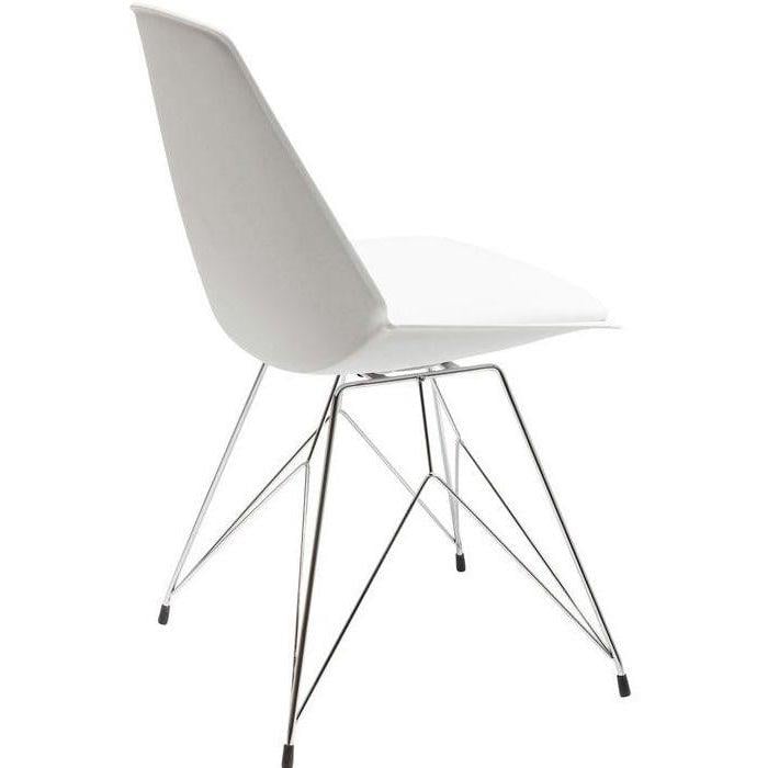 Kare Eetkamerstoel Wire White