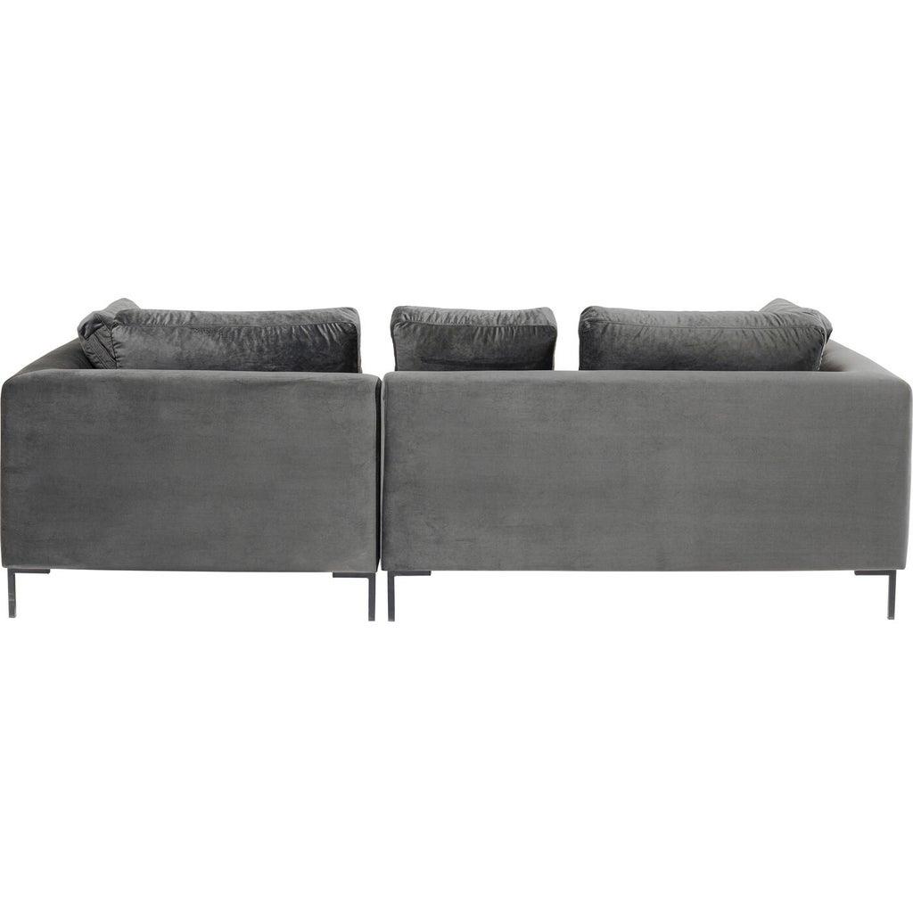 Kare Hoekbank Gianni Velvet Small Right Grey