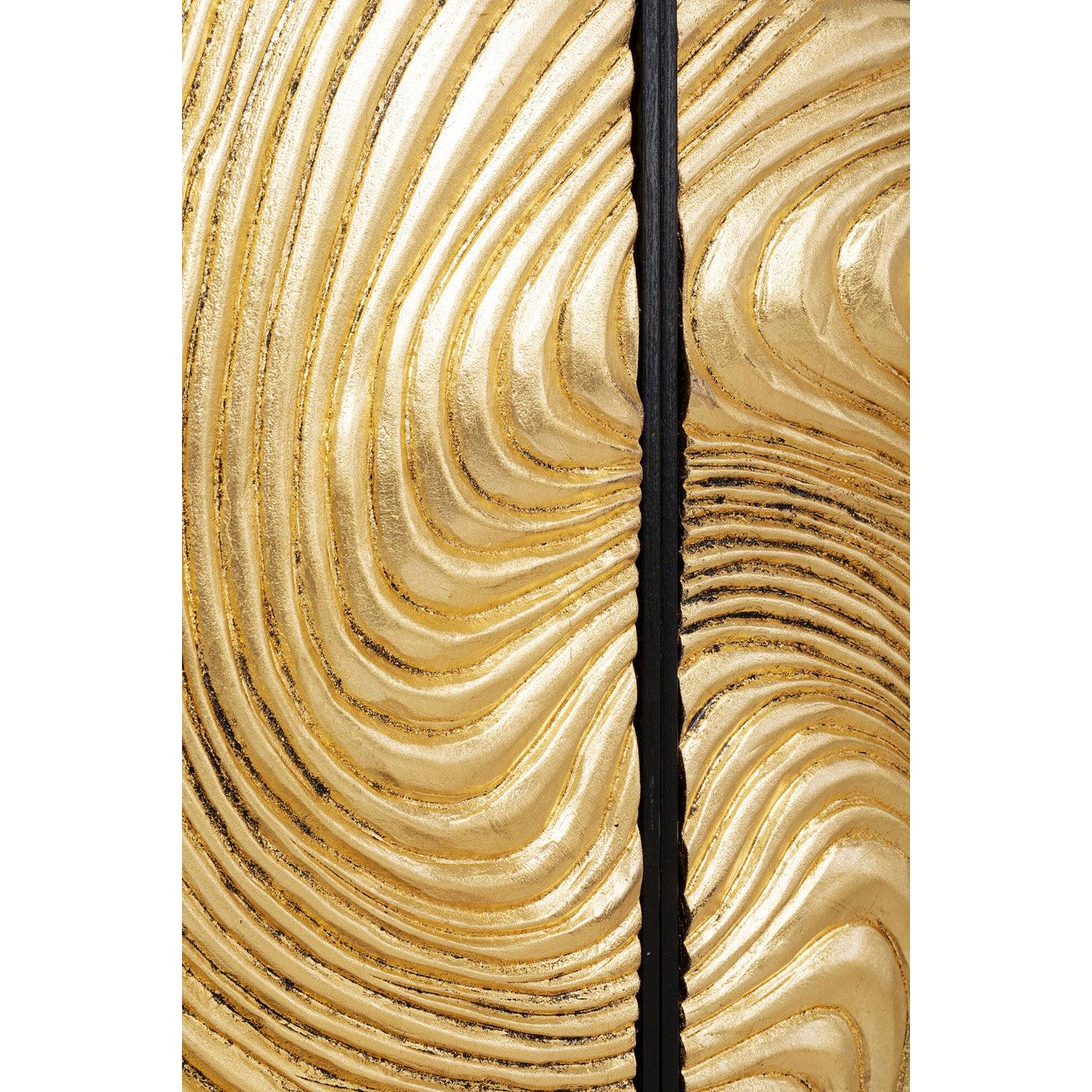 Kare Schilderij Wave Gold (Set van 2)