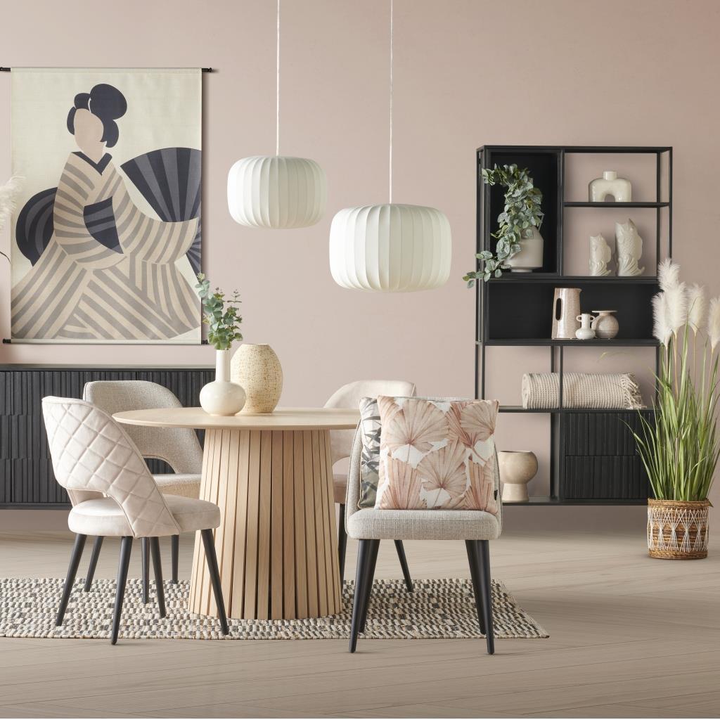 Wandkast Vigo Zwart - Hout - 90x190x34cm (BxHxD)