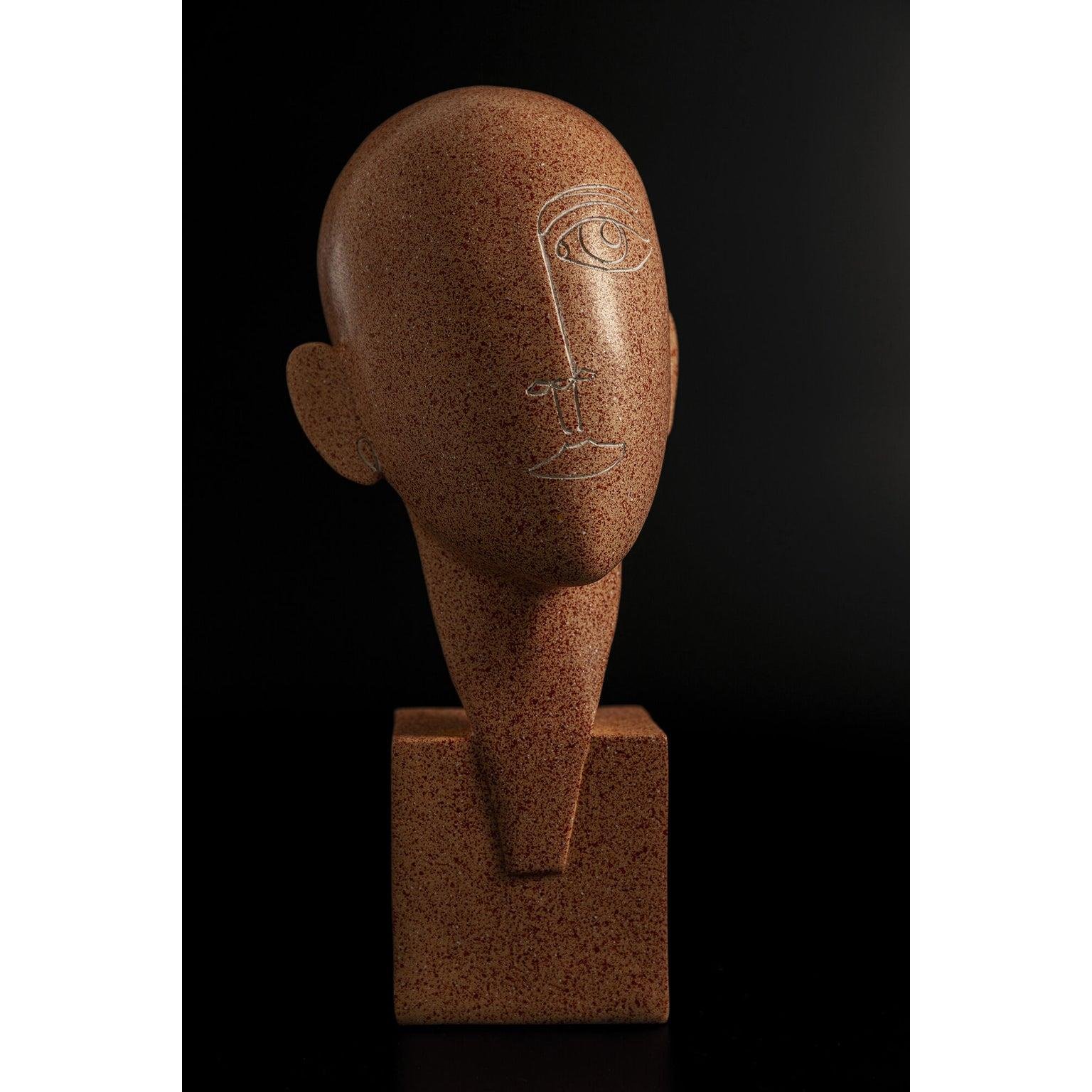 Kare Decofiguur Half a Face 30cm