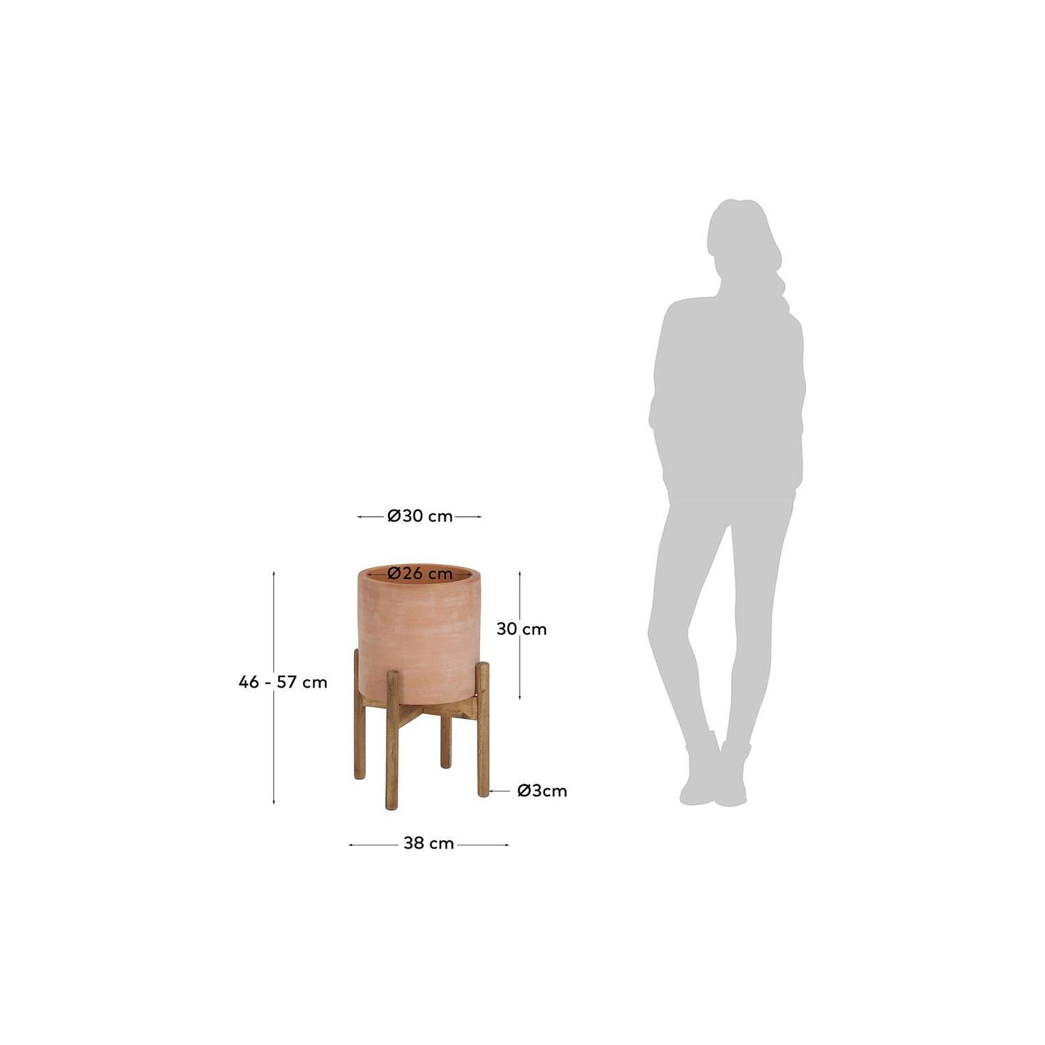 Kave Home - Dalva terracota bloempot, Ø 26 cm