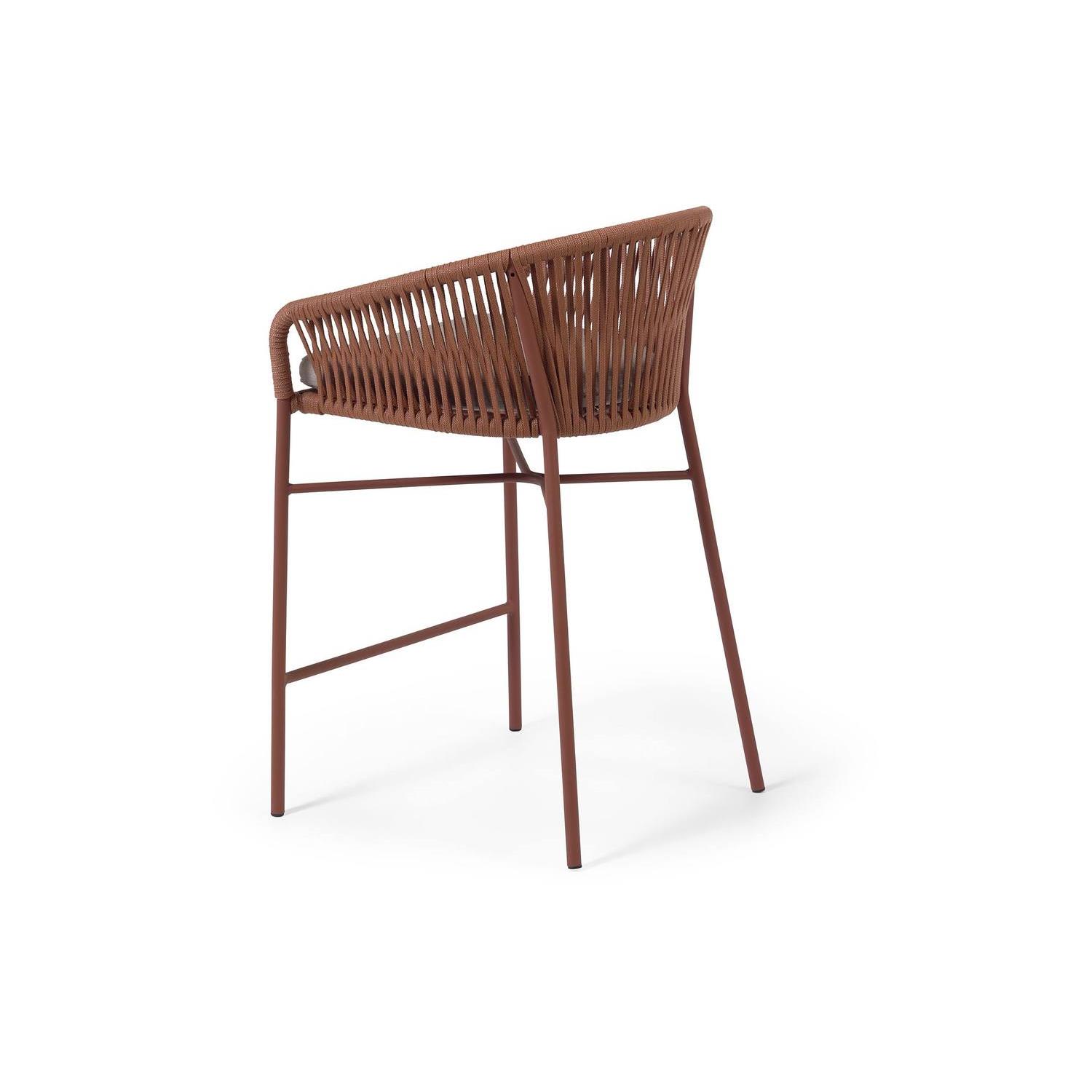 Kave Home - Yanet terracotta touw kruk hoogte 65 cm