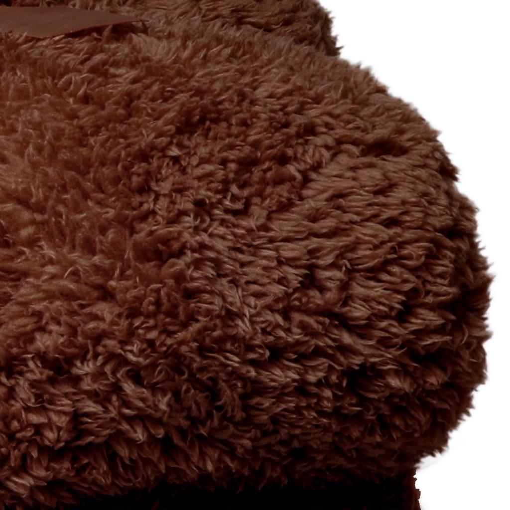 Unique Living Plaid Teddy - Bruin - Polyester - 150x200x0cm (BxHxD)