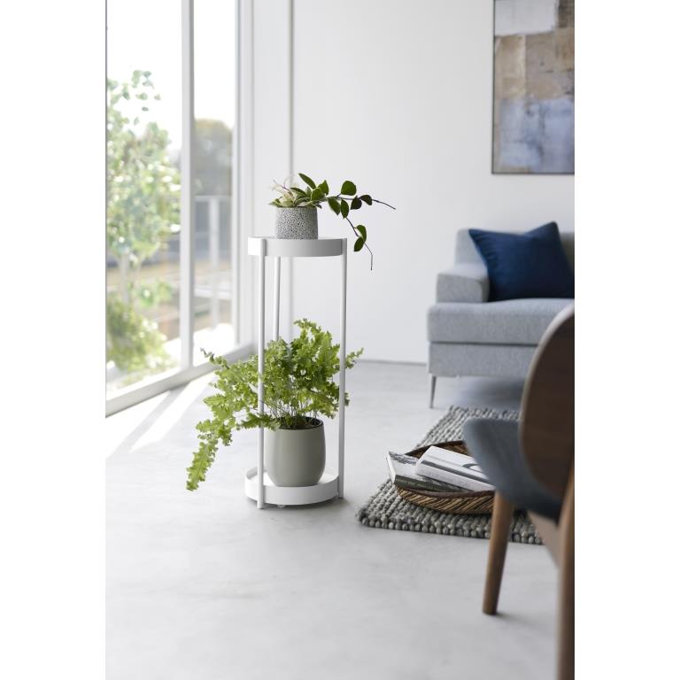 Yamazaki Plantenrek Binnen met Wielen - Tower - Wit