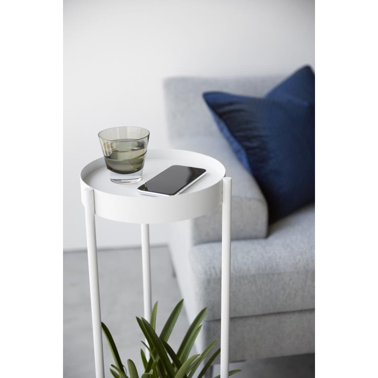 Yamazaki Plantenrek Binnen met Wielen - Tower - Wit