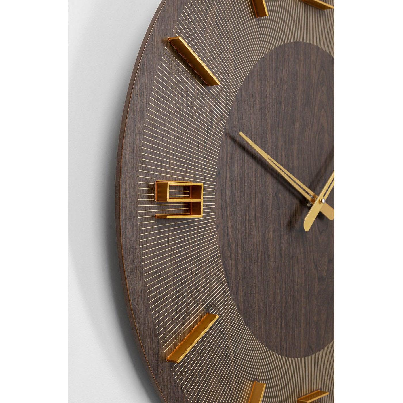 Wandklok Levi Bruin Ø60cm