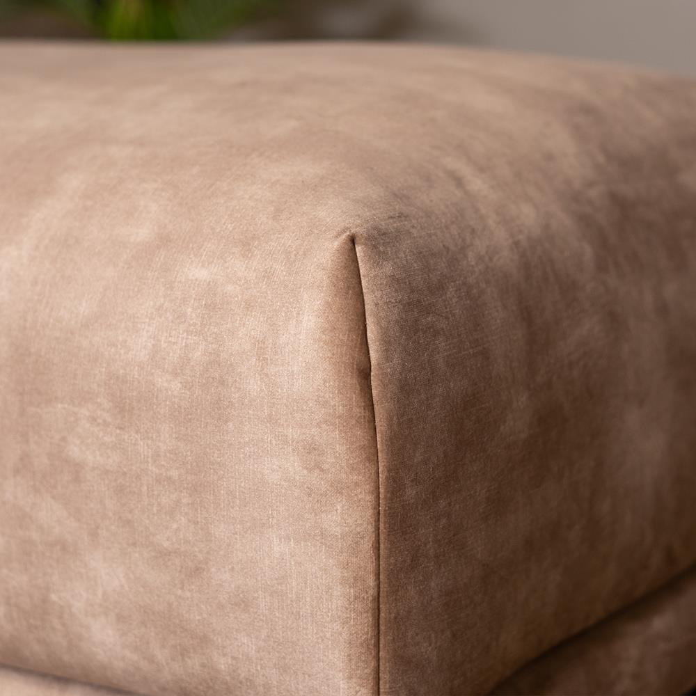 Bronx71 Hocker Denver velvet taupe
