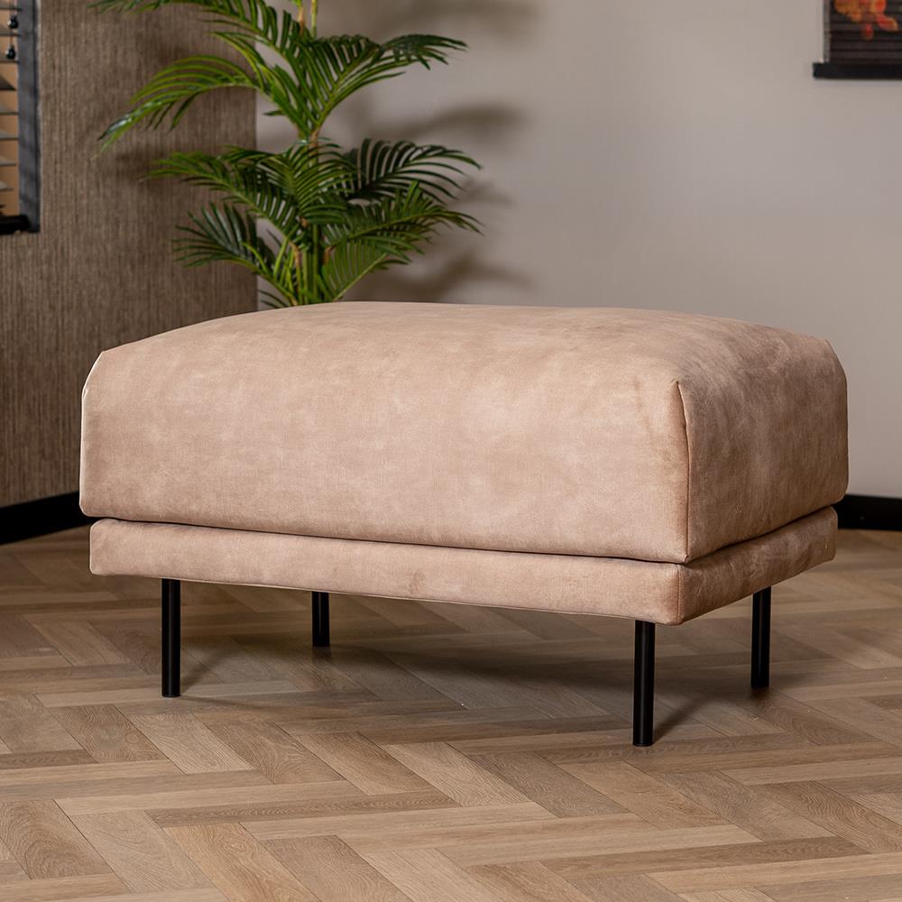 Bronx71 Hocker Denver velvet taupe