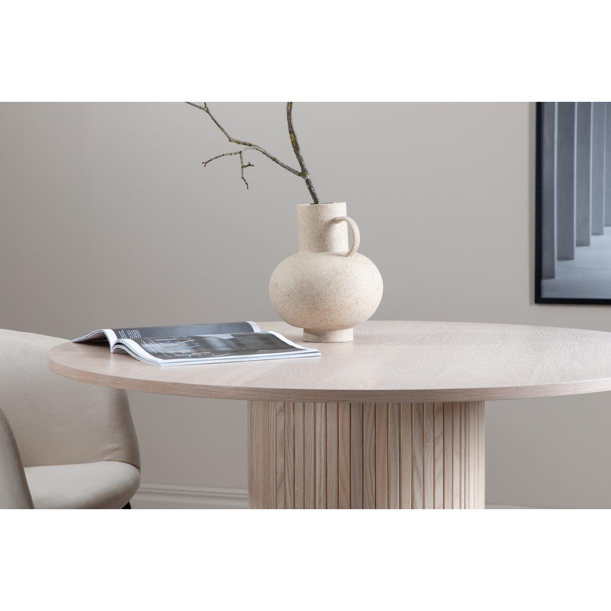 Rebellenclub Pokka Eetkamertafel - ø110 cm - Licht Eiken
