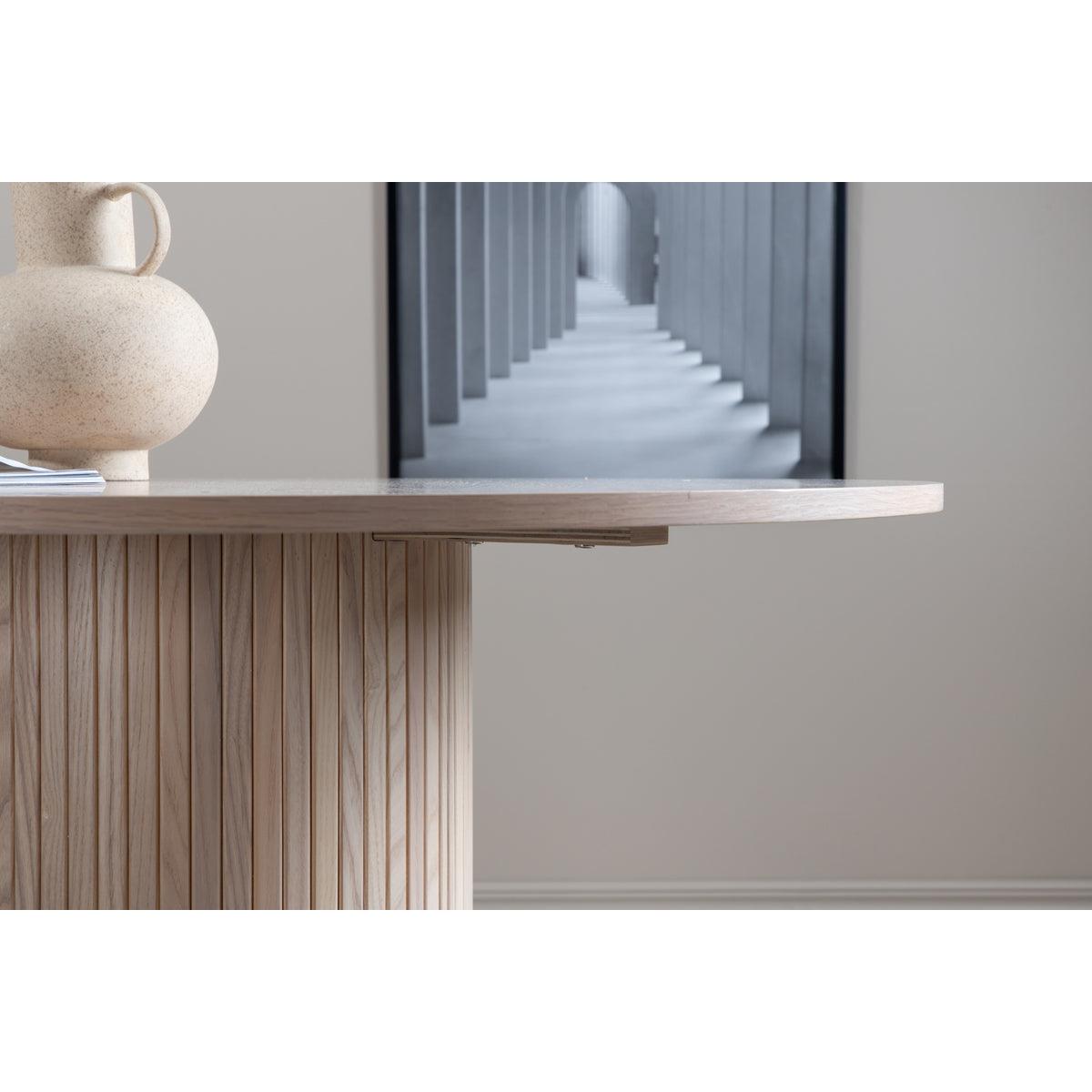 Rebellenclub Pokka Eetkamertafel - ø110 cm - Licht Eiken