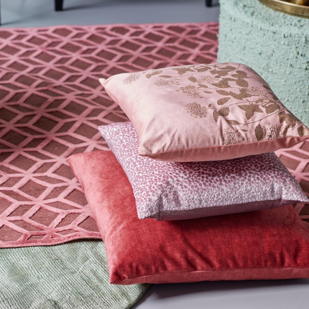 Sierkussen Beauty - Rood|Roze - Polyester