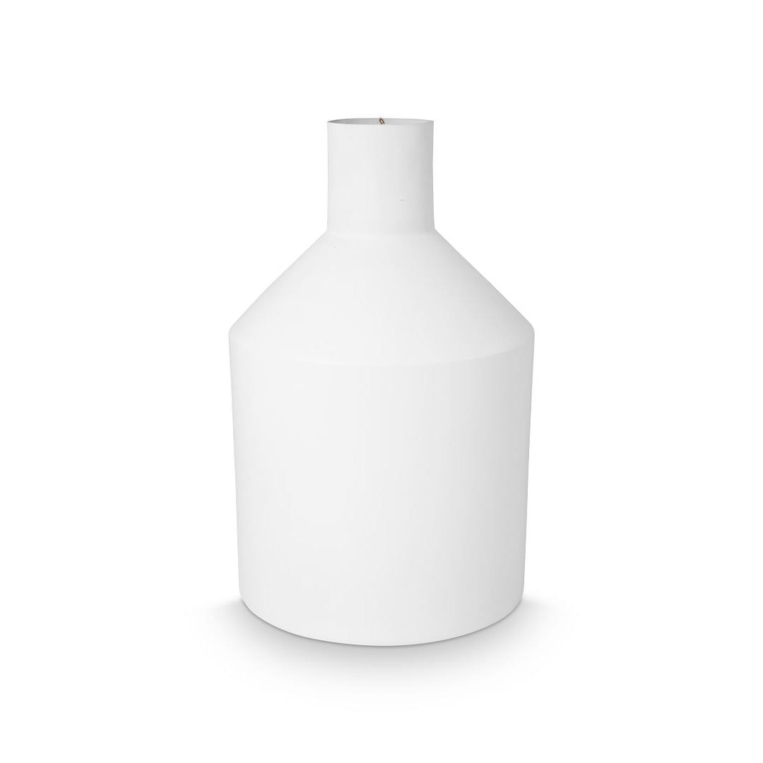 vtwonen Bloemenvaas - Metaal - H 38 cm - Gebroken Wit