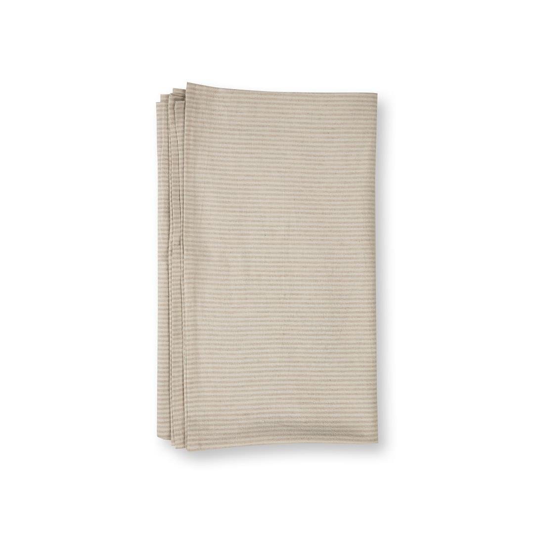 vtwonen Tafelkleed - Katoen & Linnen - 150 x 250 cm - Beige & Wit