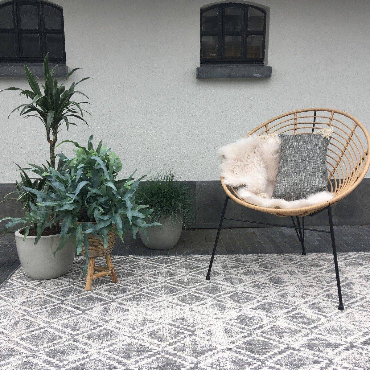 Eva Interior Buitenkleed Grijs Frost 240 x 340 cm